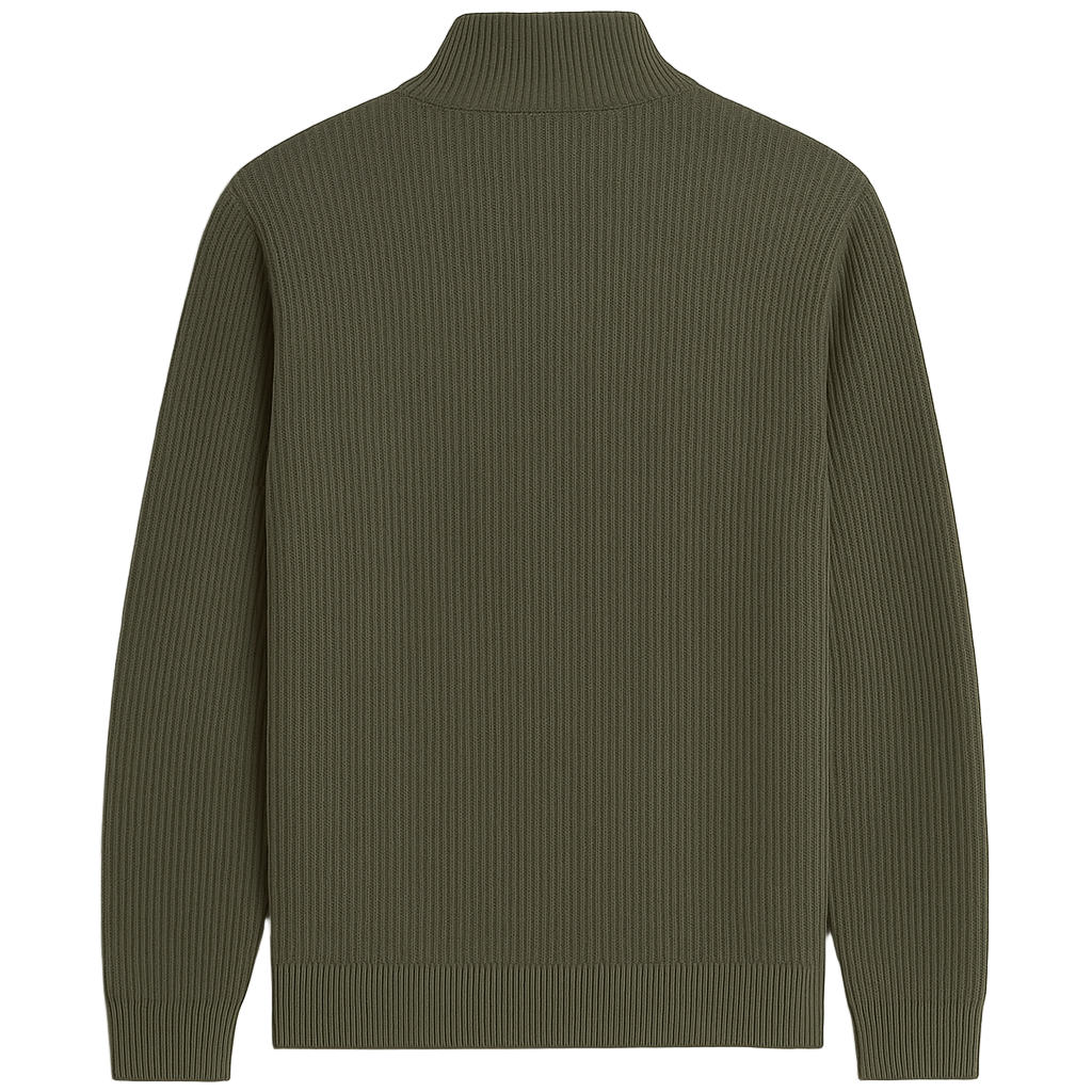 ARDENHOLT QUARTER-ZIP SWEATER – GREEN
