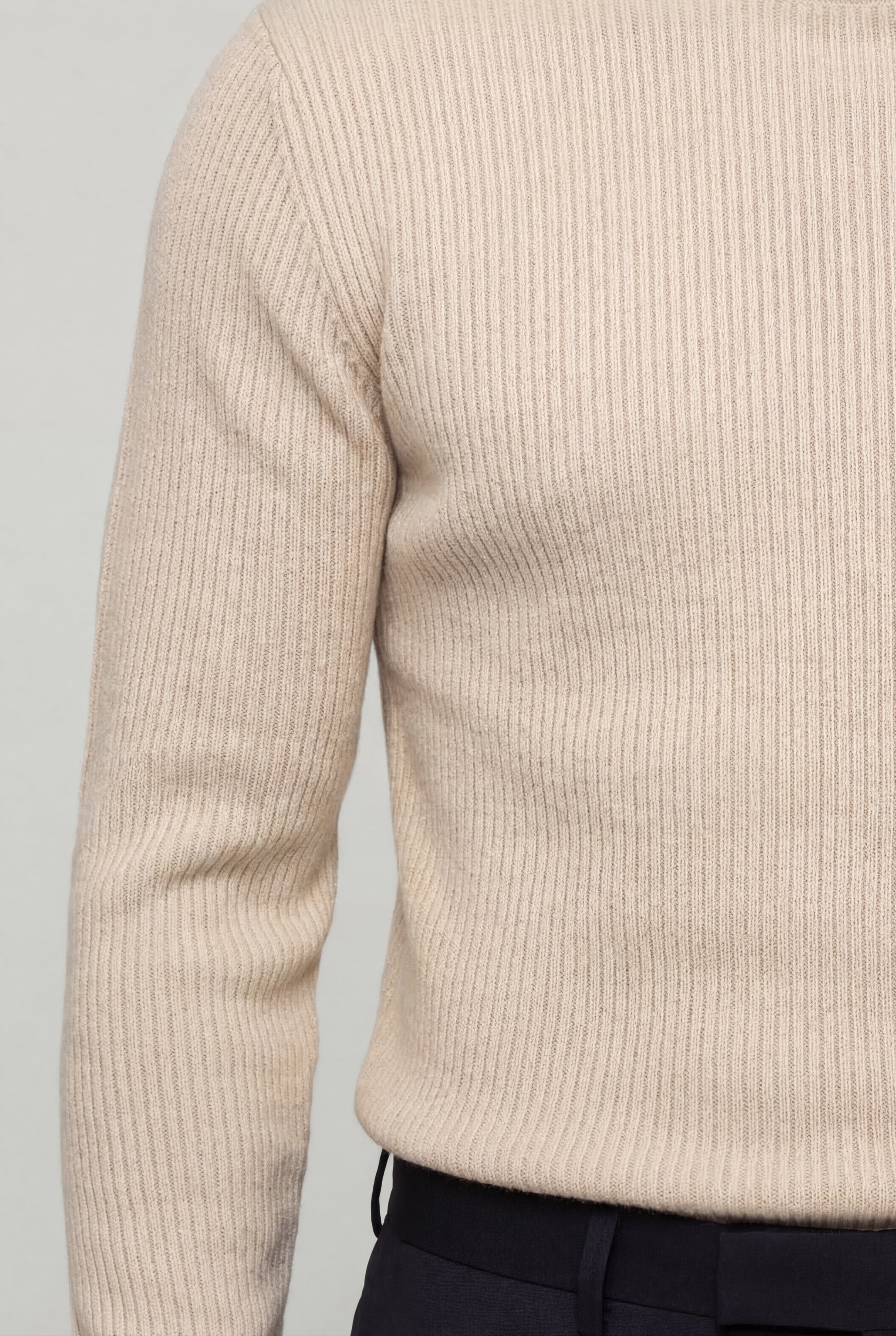 ARDENHOLT QUARTER-ZIP SWEATER – BEIGE