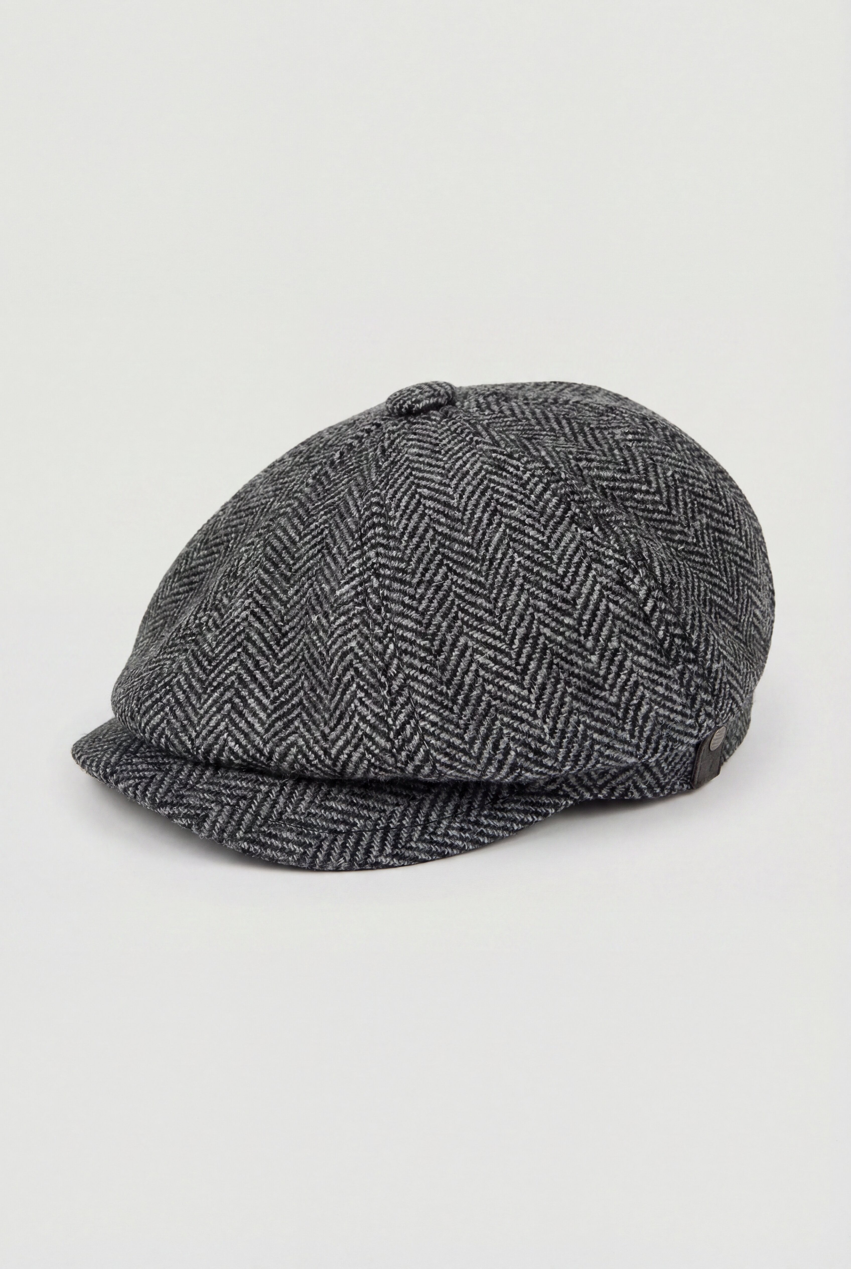 ARLENO OCTAGON CAP - HERRINGBONE GRAY