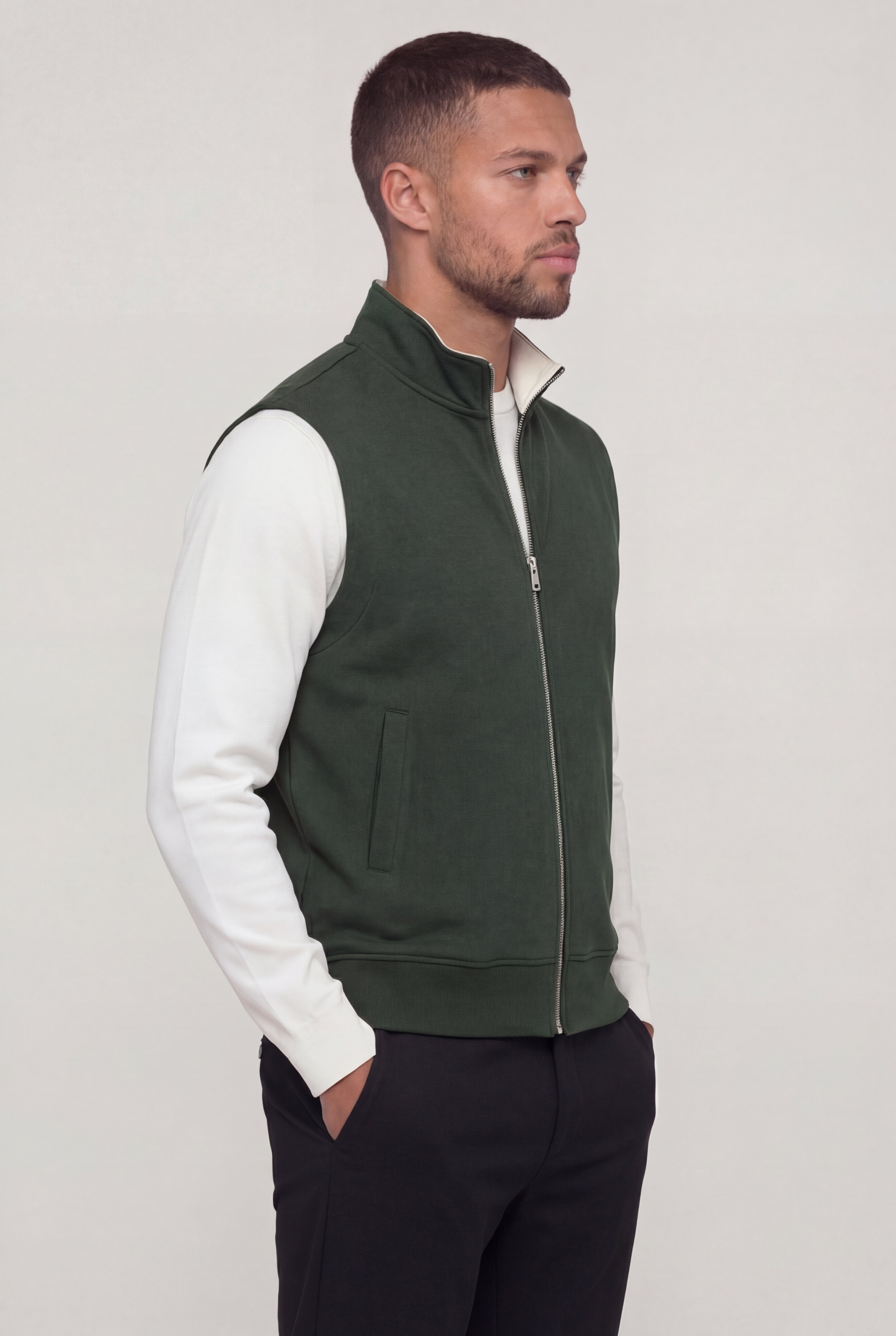ARVETTO ZIP VEST – GREEN