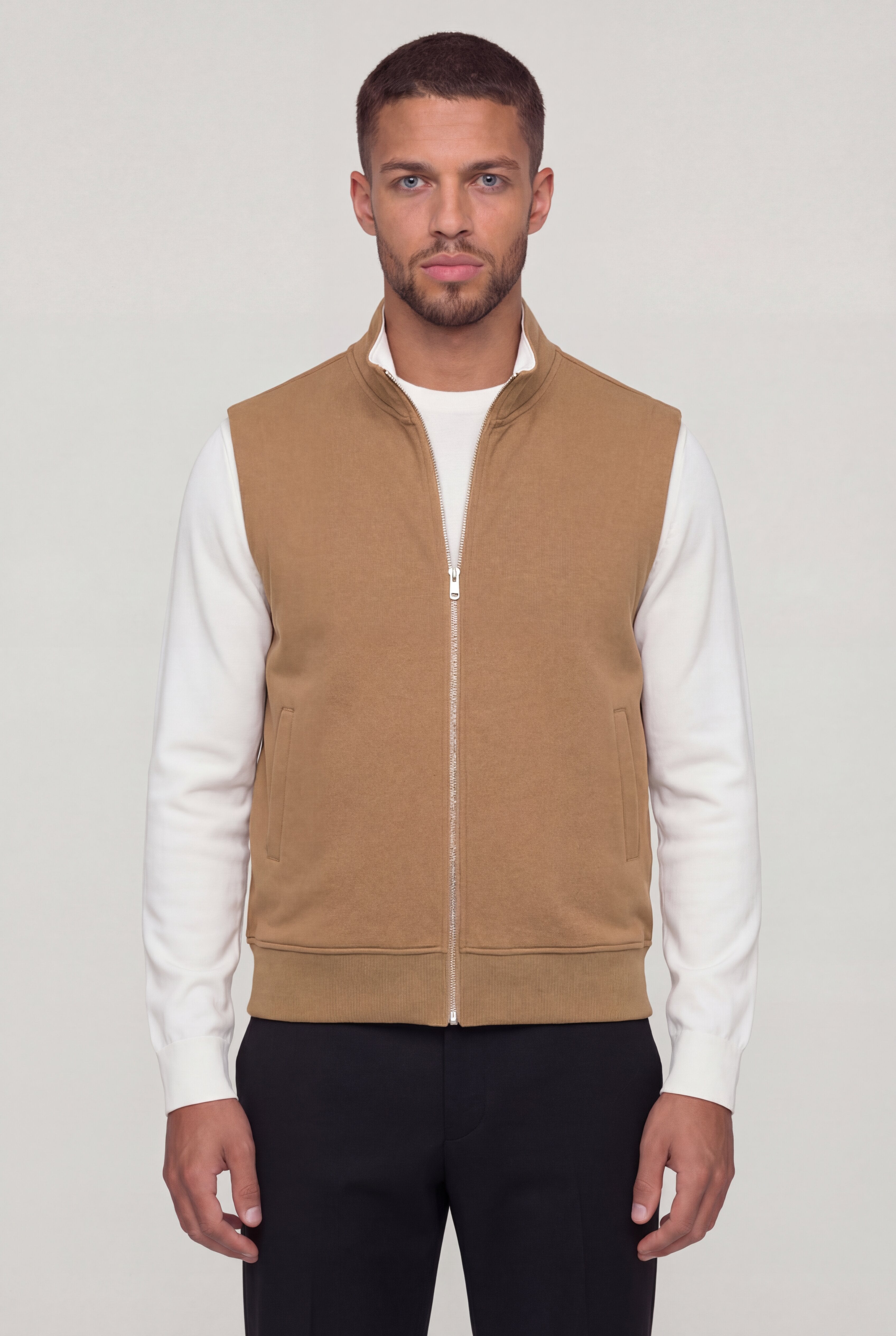 ARVETTO ZIP VEST – KHAKI