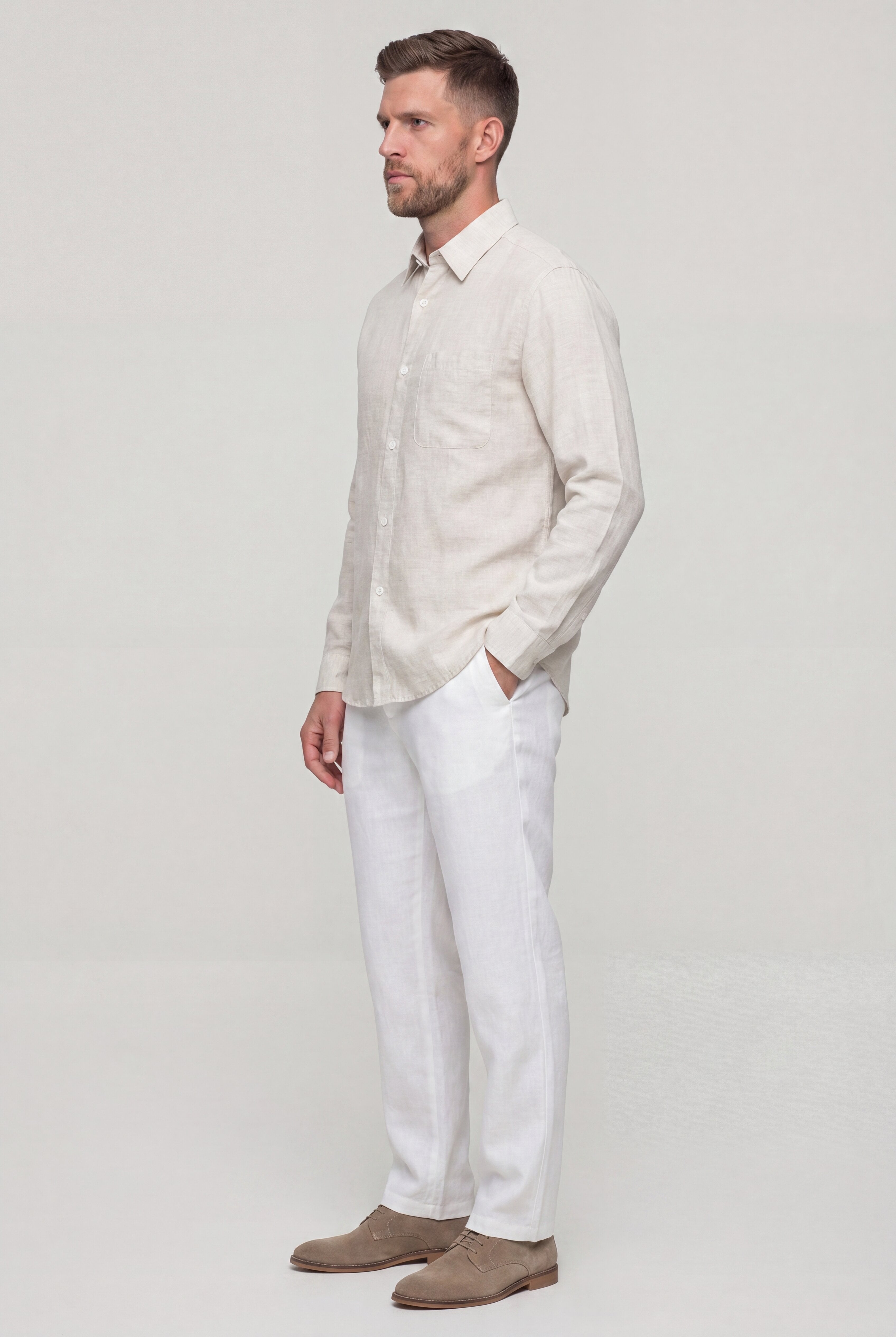 AUREVAN LYOCELL LINEN SHIRT – HENNEP LONG