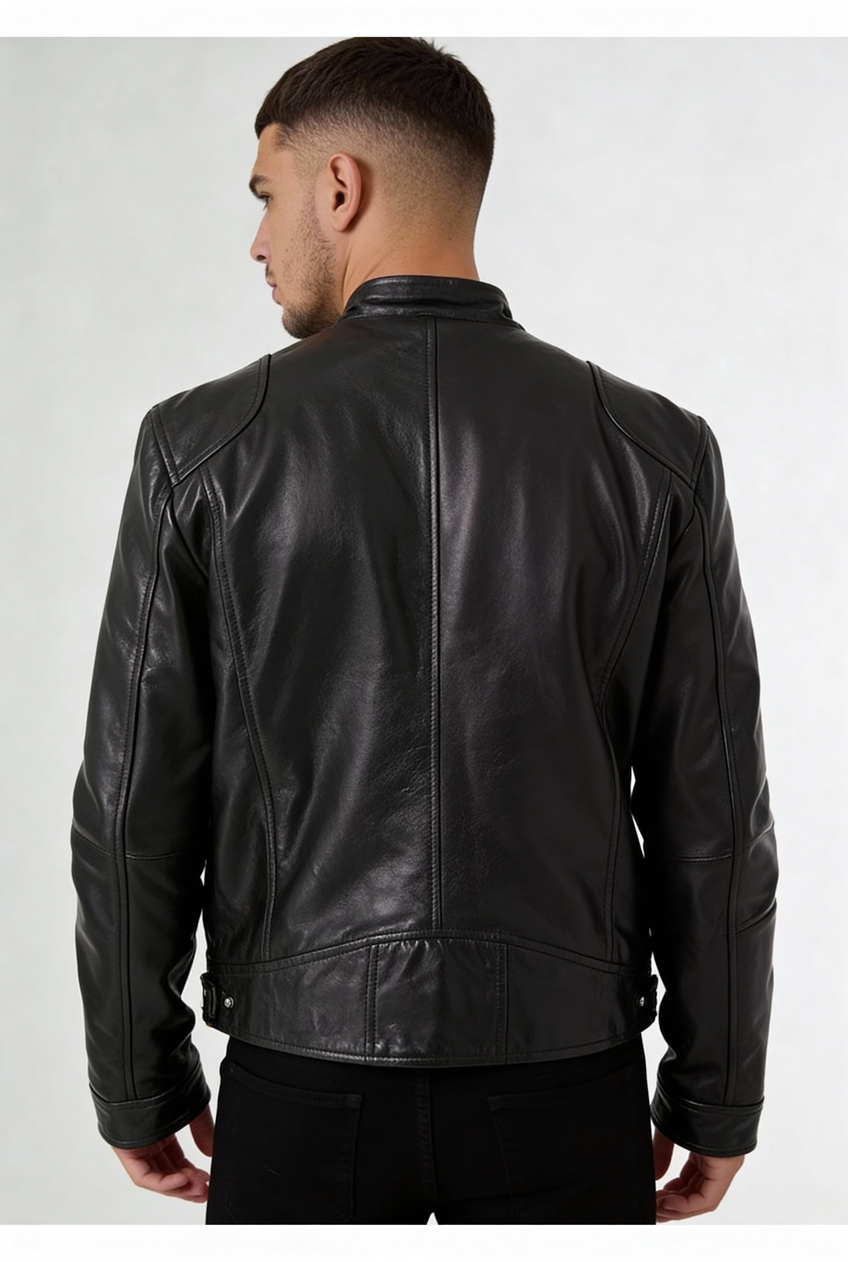 AVIRO LEATHER JACKET – BLACK
