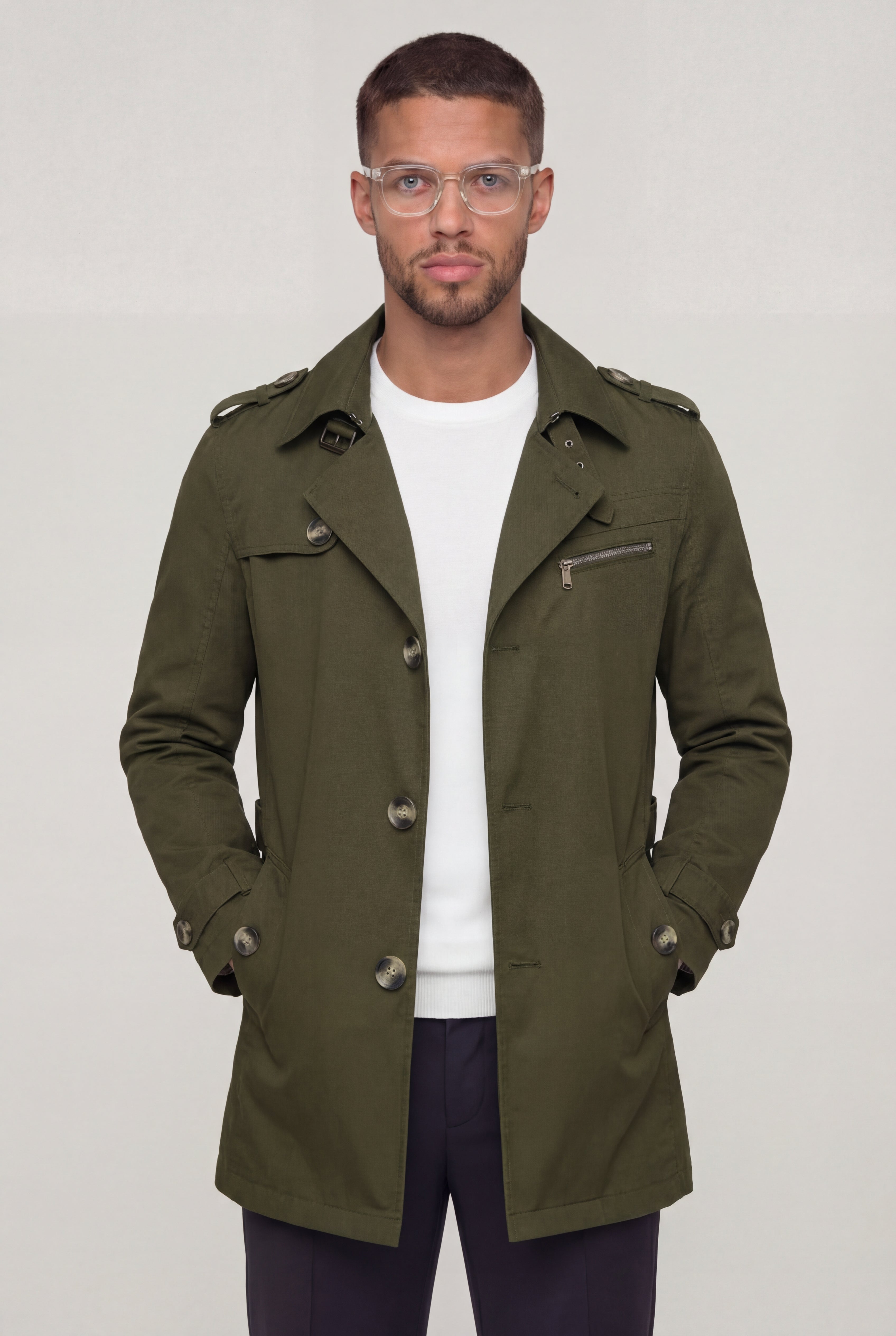 BELMONT TRENCH COAT – ARMY