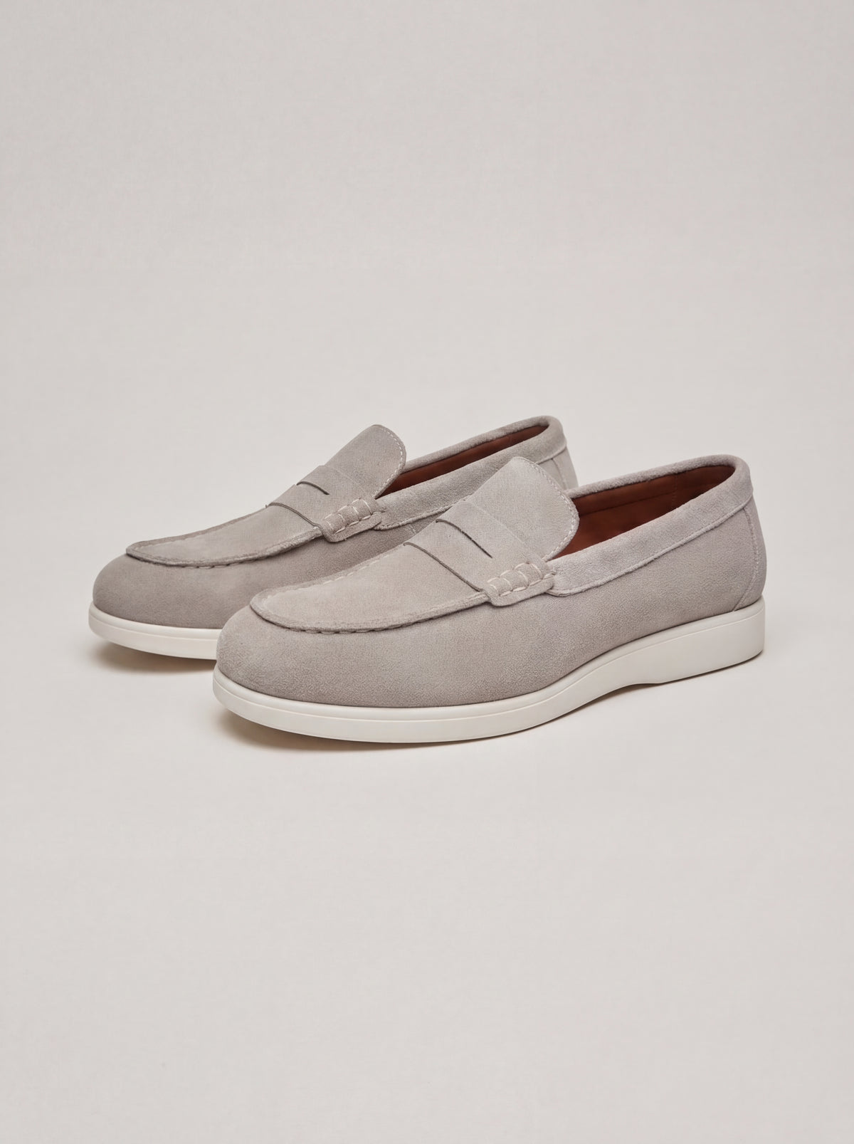 Gordon & Bros Gray Suede Loafers 42 Boardwalk Light Grey Suede Horse-Bit Sneakers main image 3