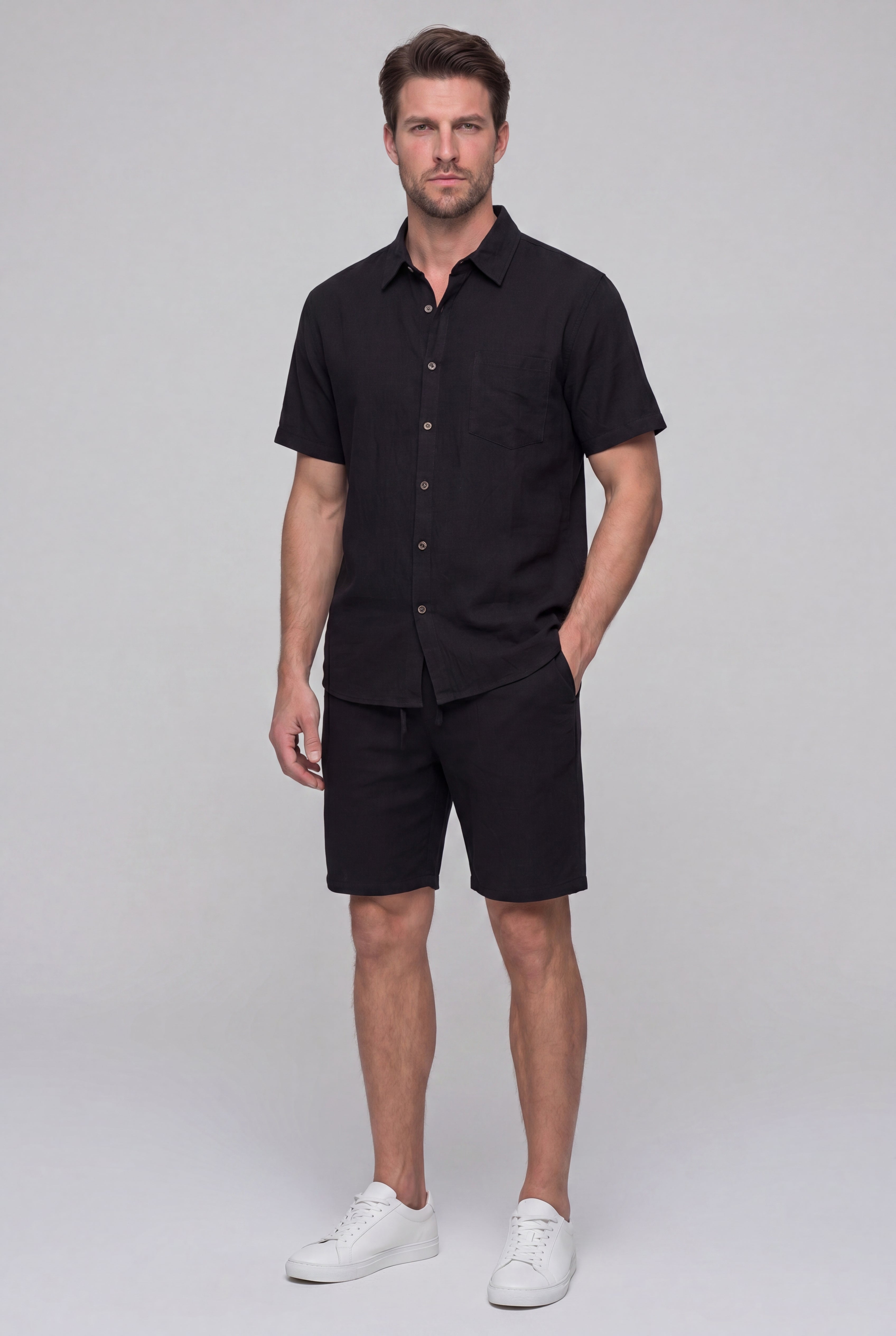 BRAVELLO LINEN SET – BLACK