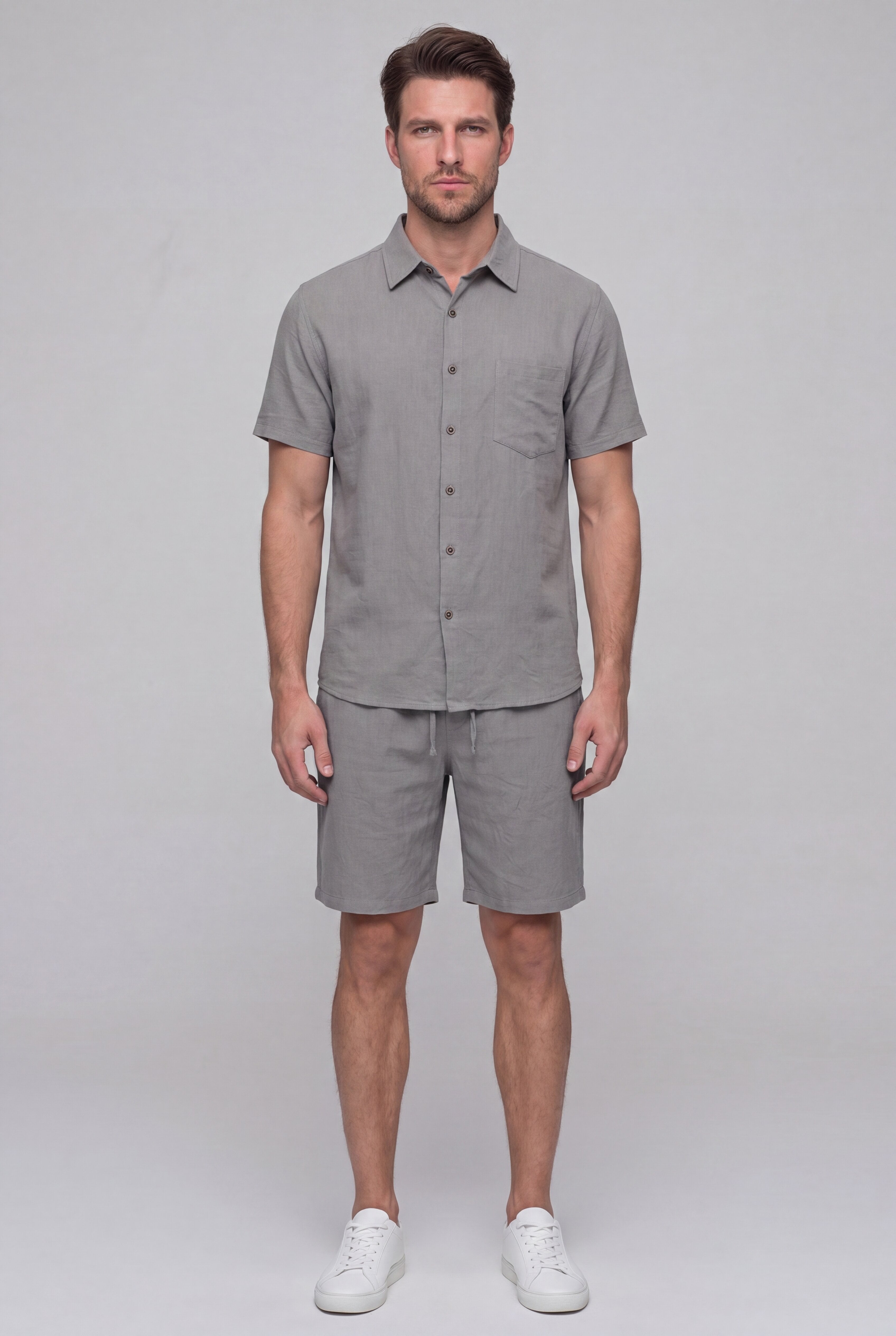 BRAVELLO LINEN SET – GRAY