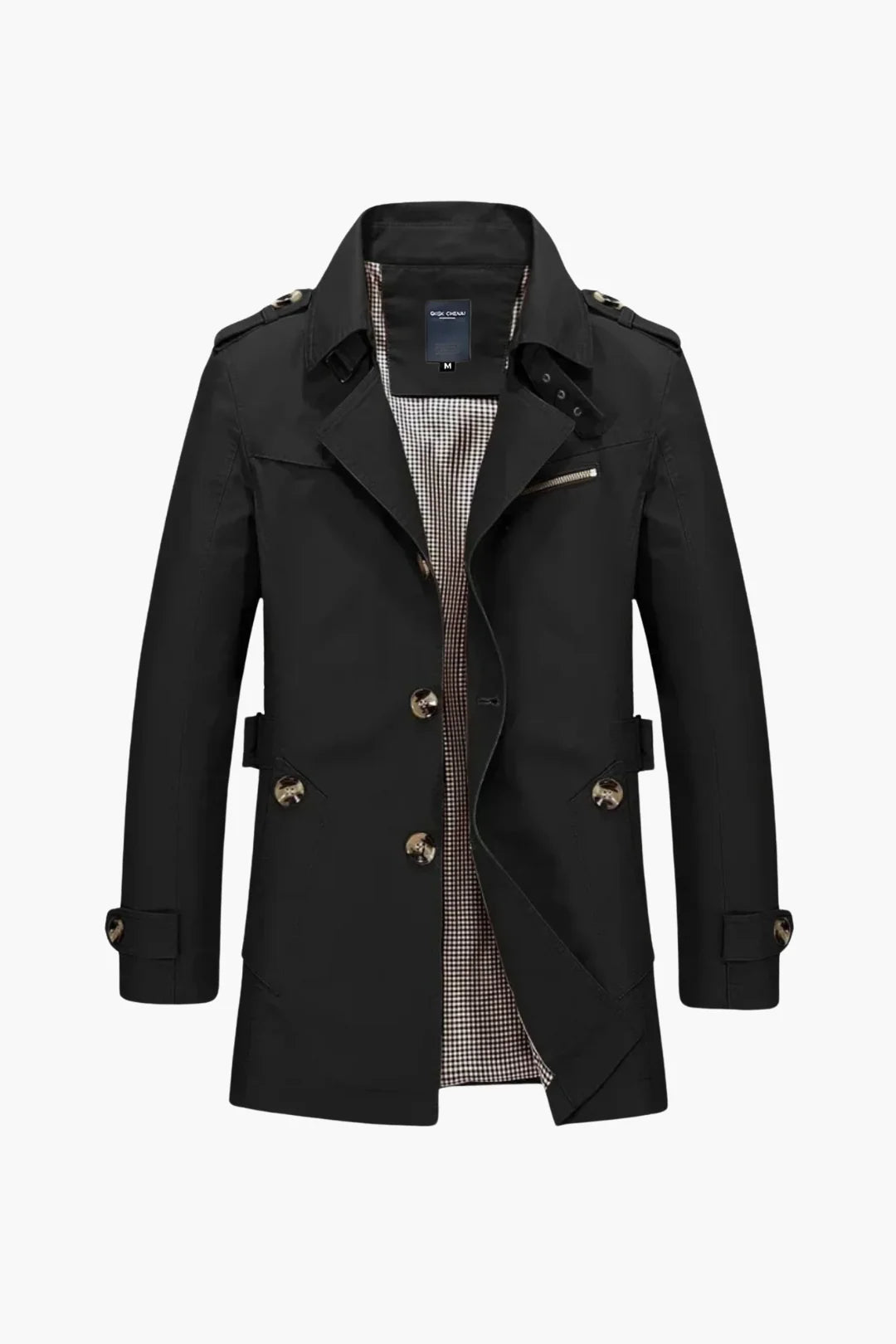 BELMONT TRENCH COAT – BLACK