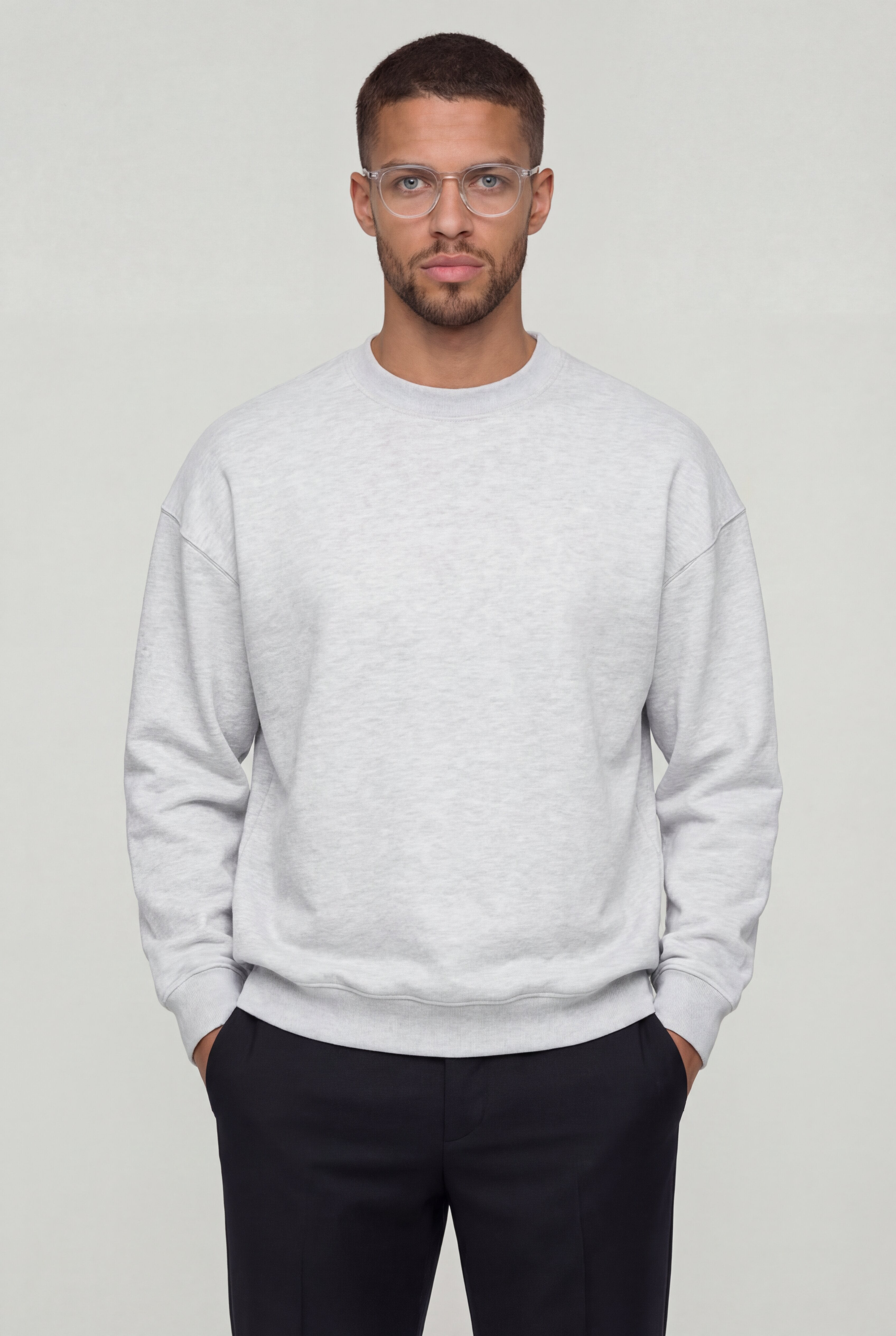 CALDERON CLASSIC SWEATER – GRAY