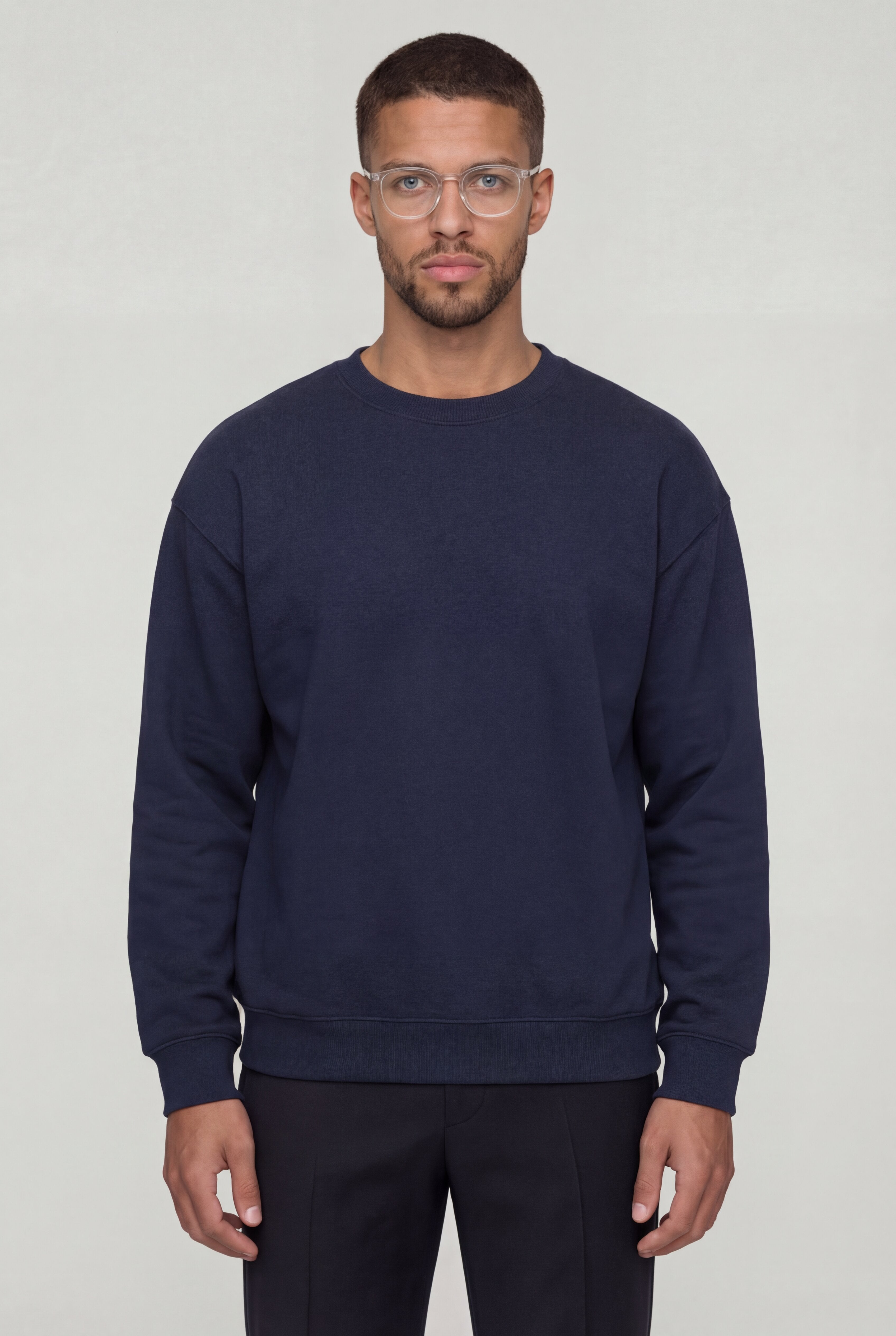 CALDERON CLASSIC SWEATER – NAVY