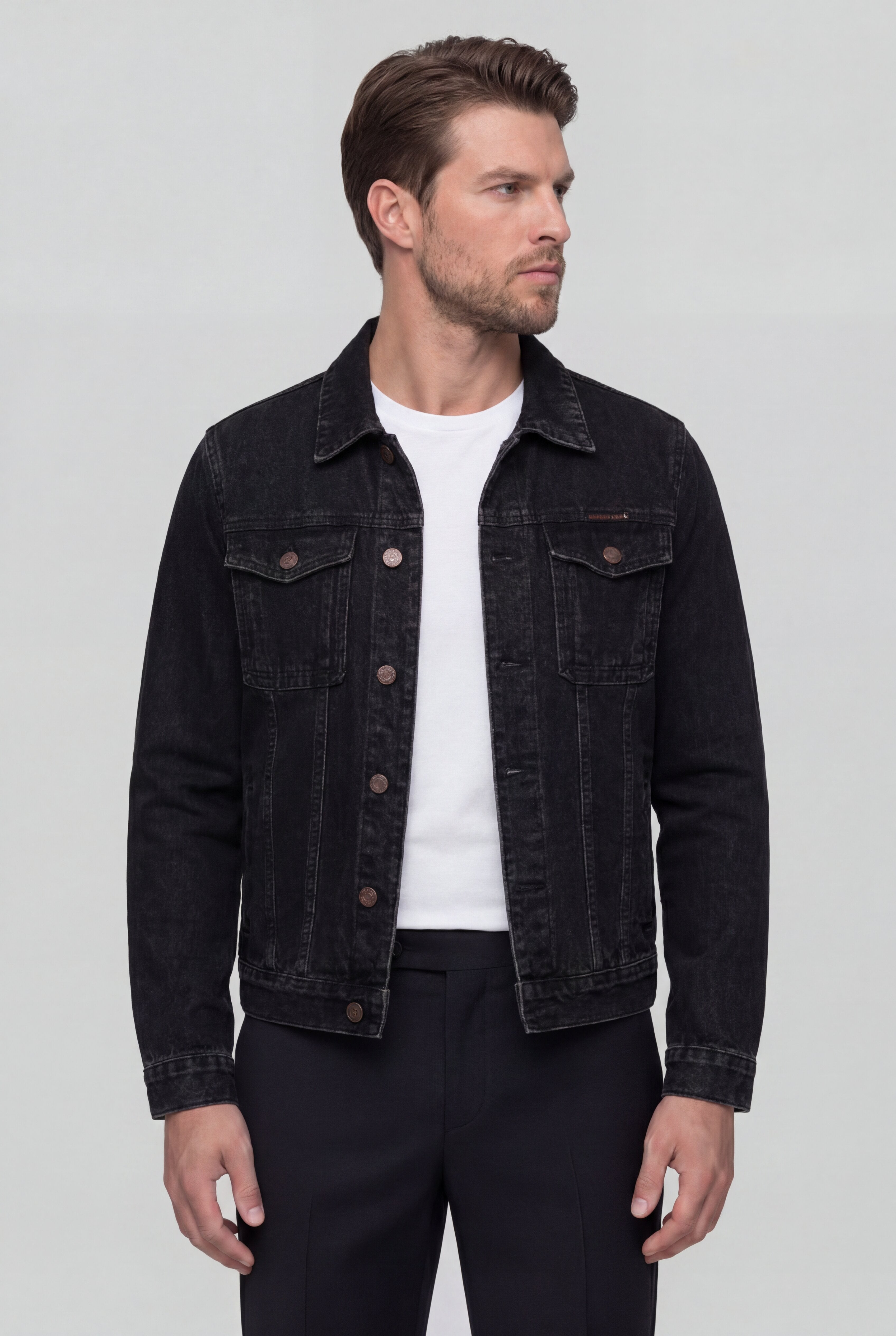 DREXILOR DENIM JACKET - BLACK
