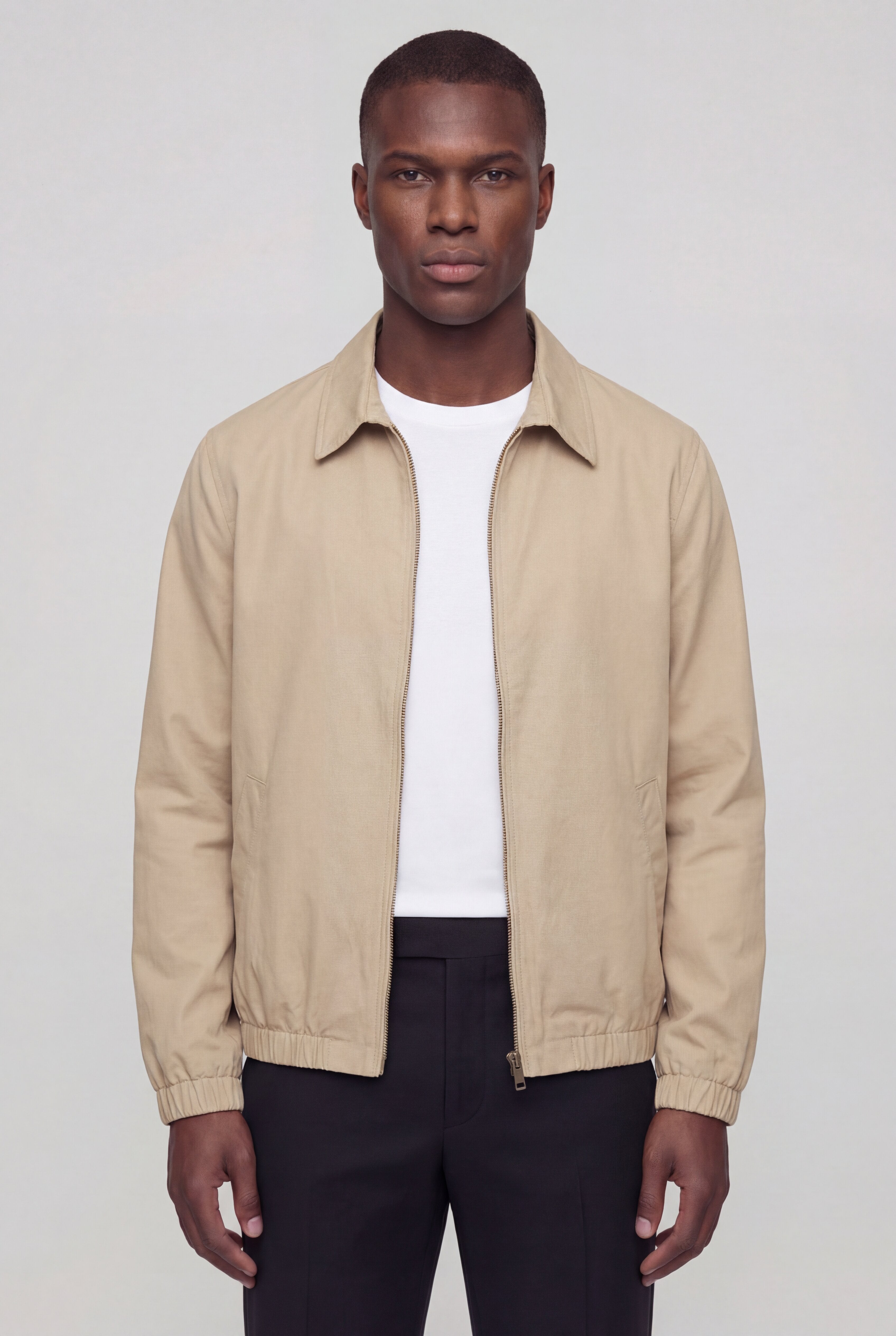 ELDRIC LIGHTWEIGHT FULL-ZIP JACKET – KHAKI