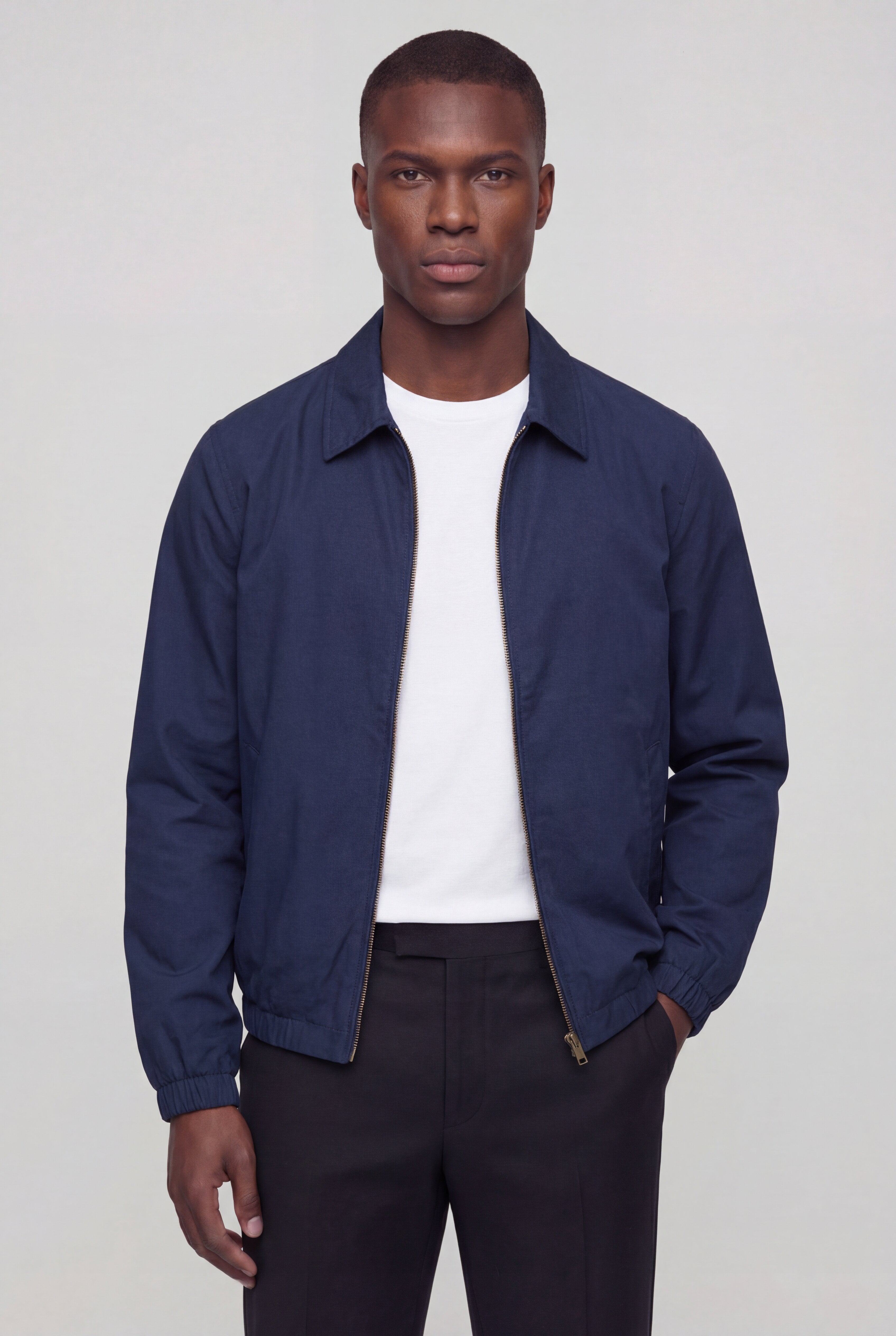 ELDRIC LIGHTWEIGHT FULL-ZIP JACKET – NAVY
