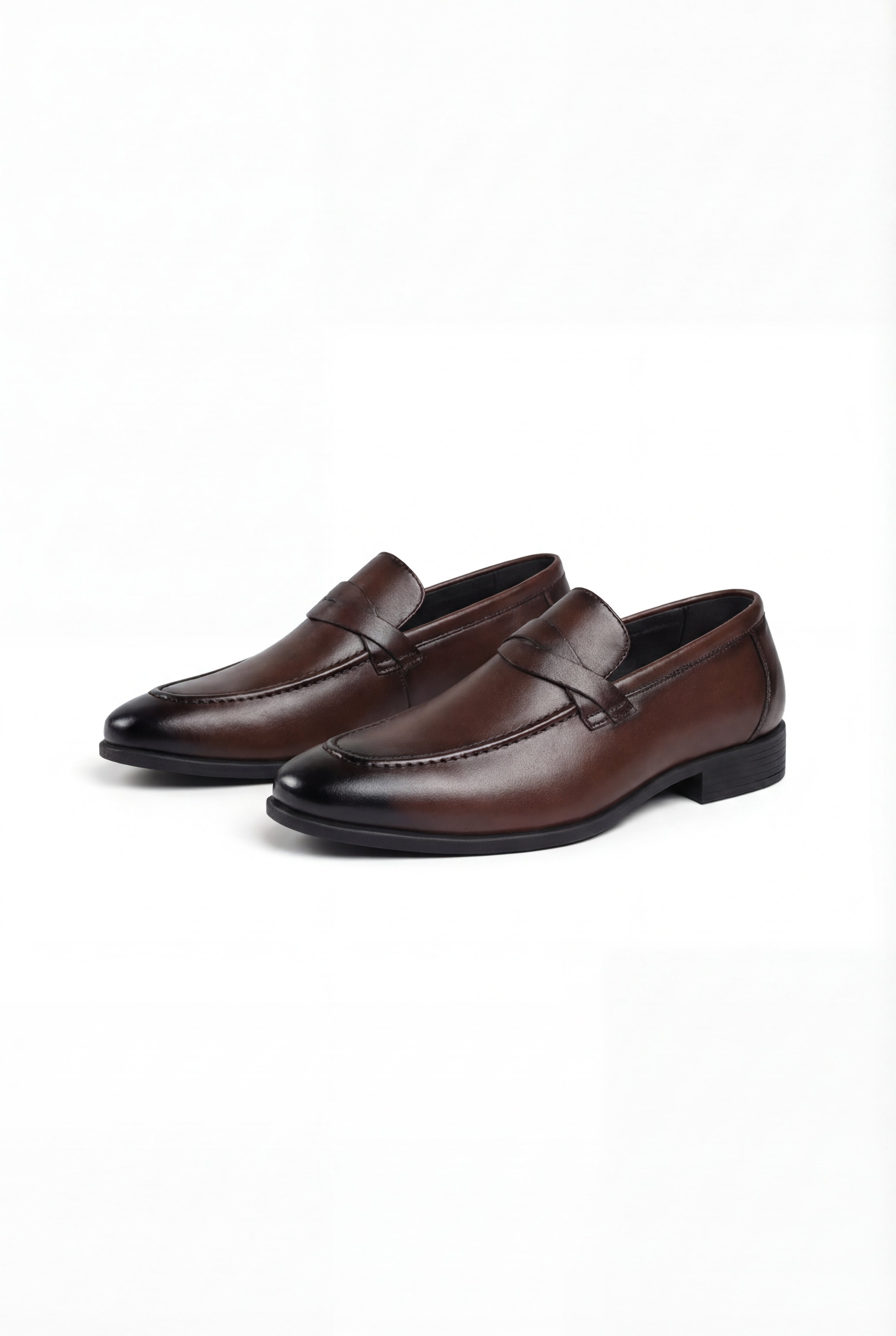 ELVANI SLIP-ON LOAFERS – BROWN