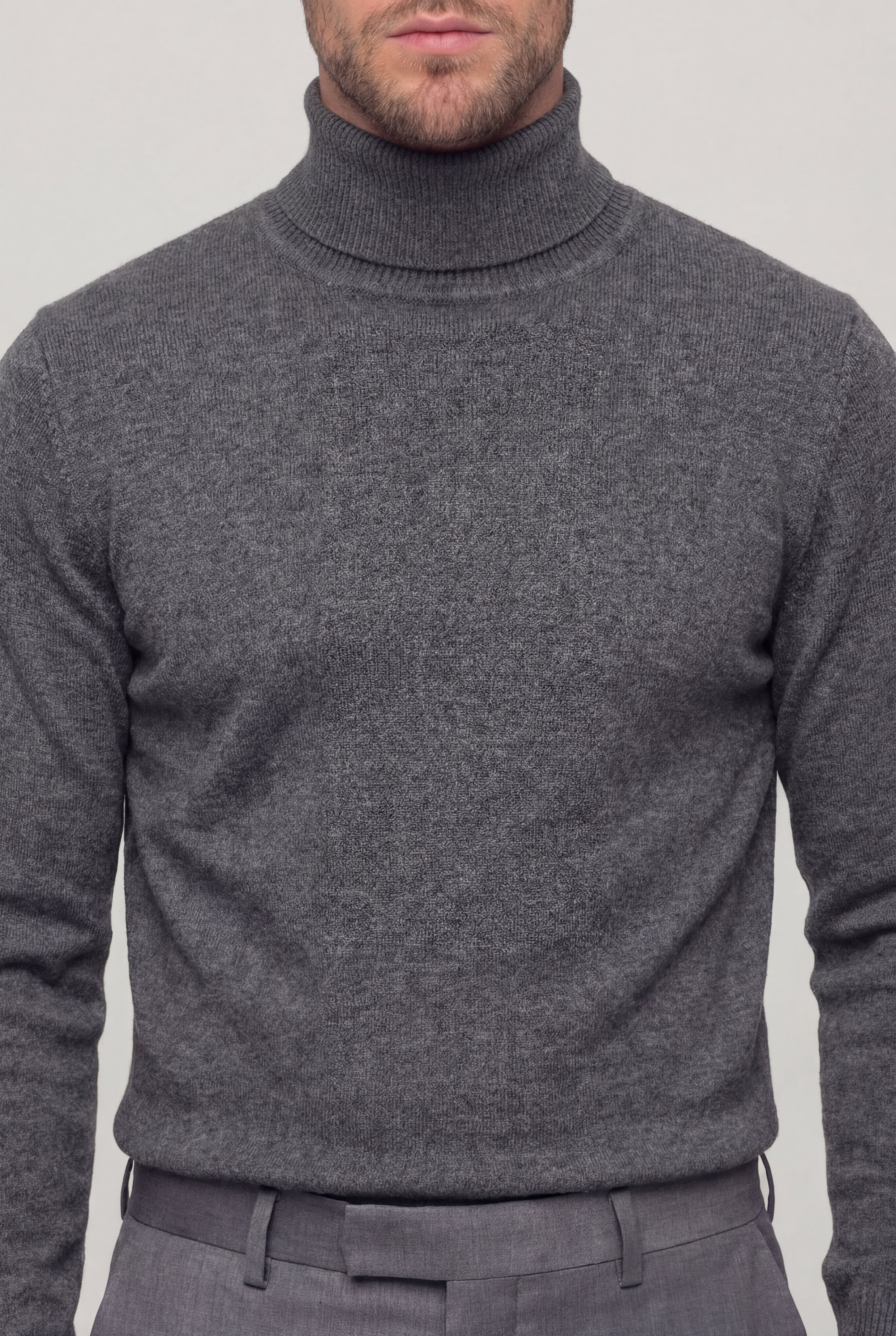 ELVAREN TURTLENECK SWEATER – DARK GRAY
