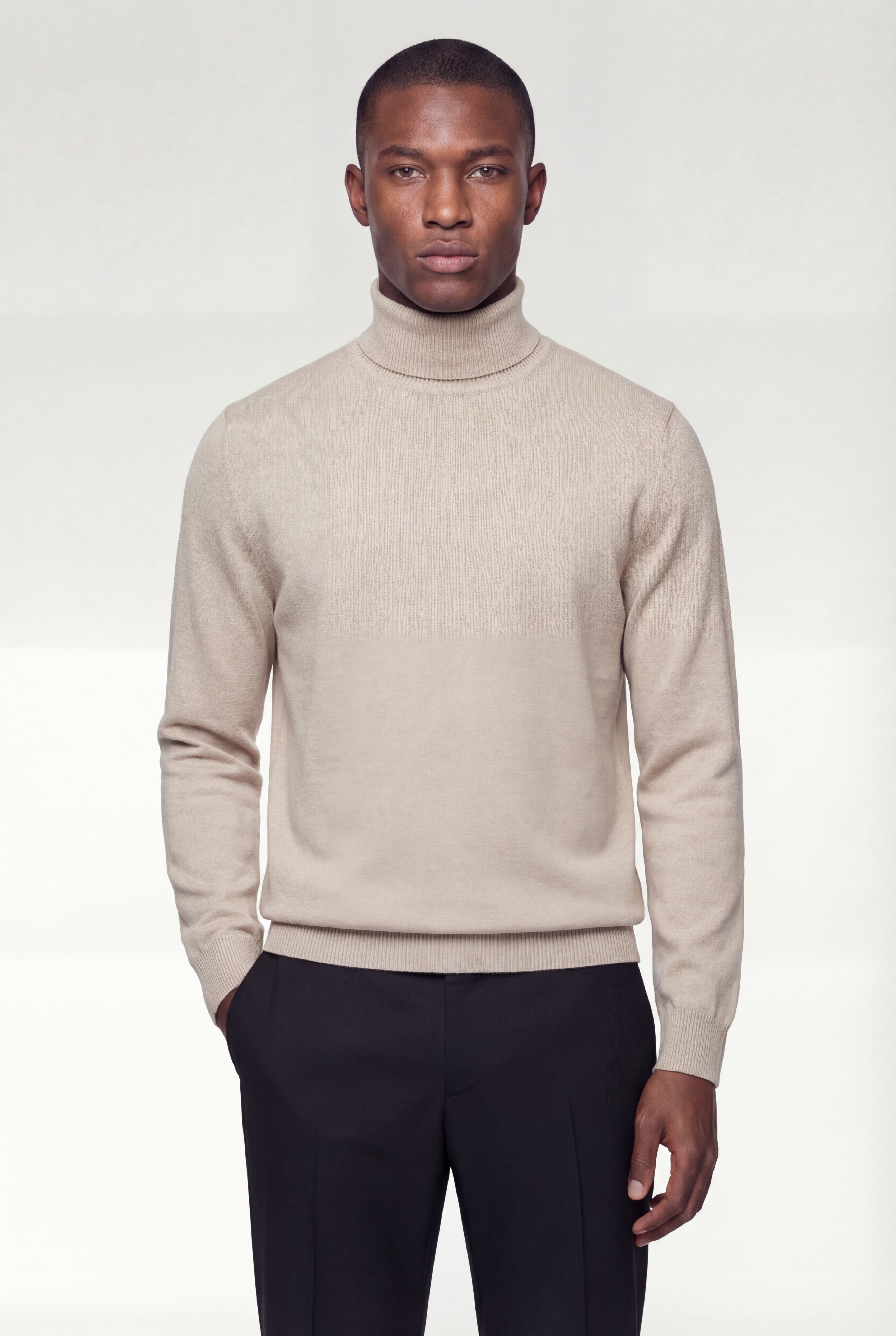 ELVAREN TURTLENECK SWEATER – KHAKI