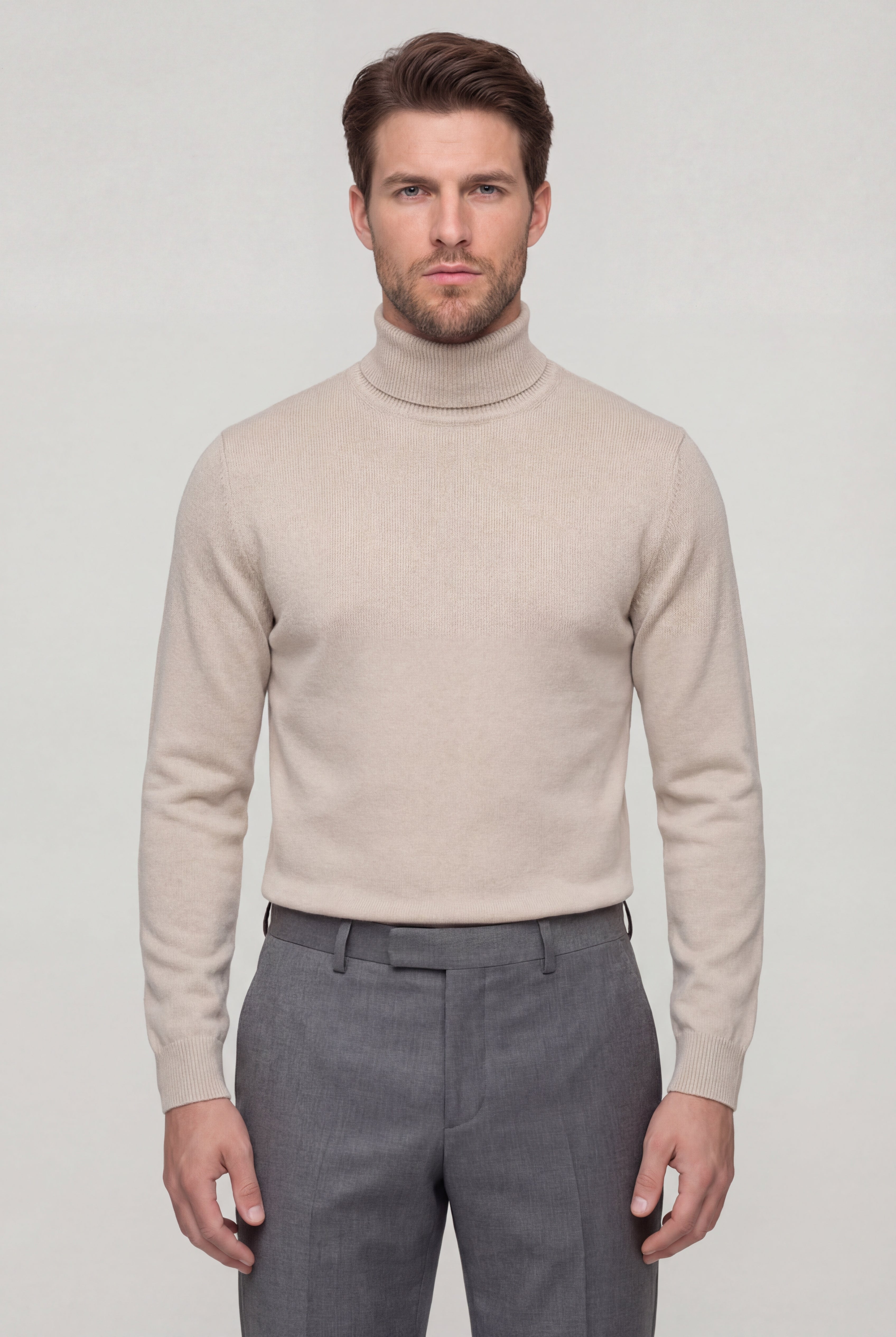 ELVAREN TURTLENECK SWEATER – KHAKI