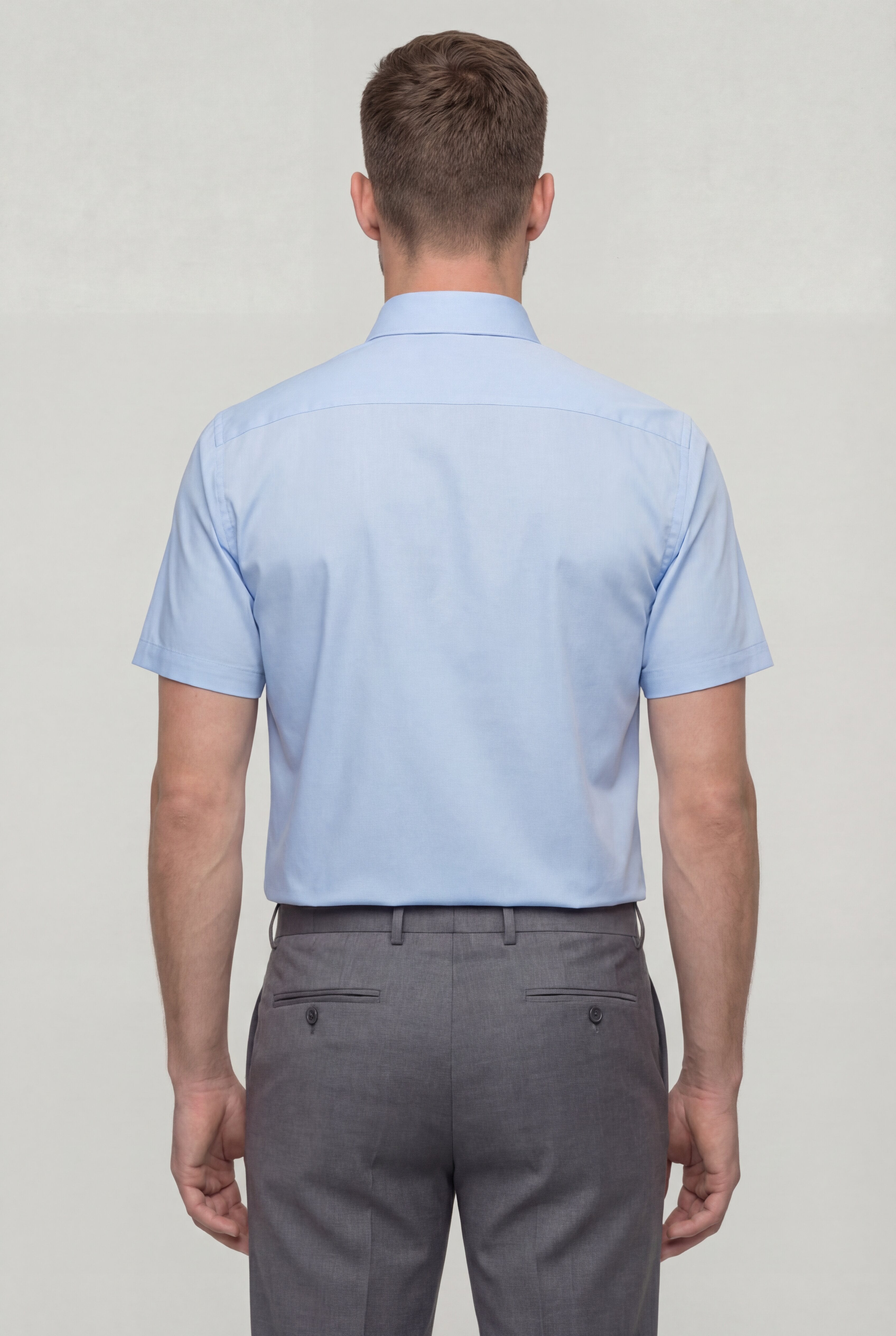 ELVARO ANTI-WRINKLE SHORT SLEEVE SHIRT – BLUE