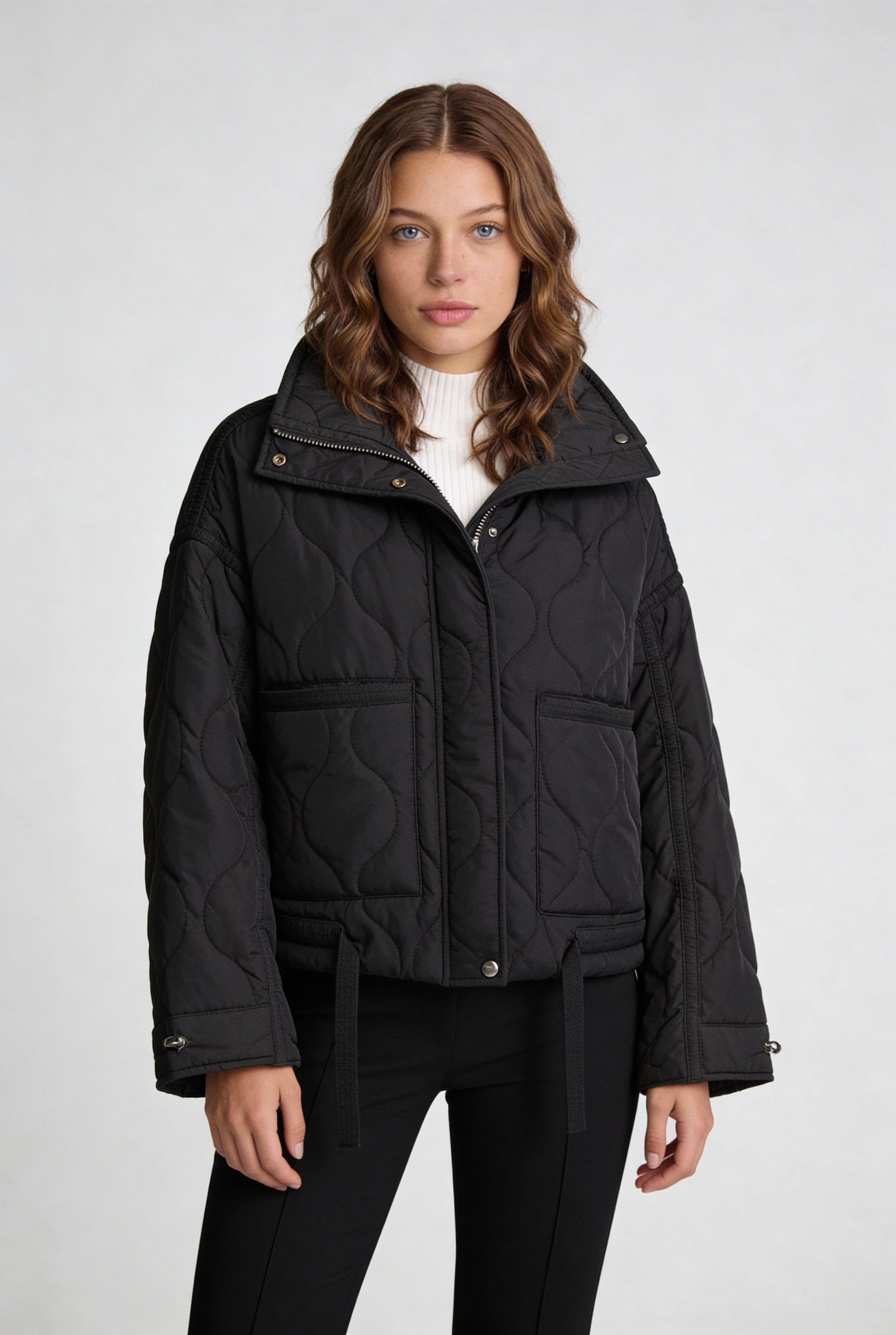 ELVORIA QUILTED JACKET – BLACK