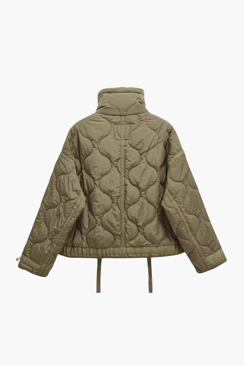 ELVORIA QUILTED JACKET – OLIVE
