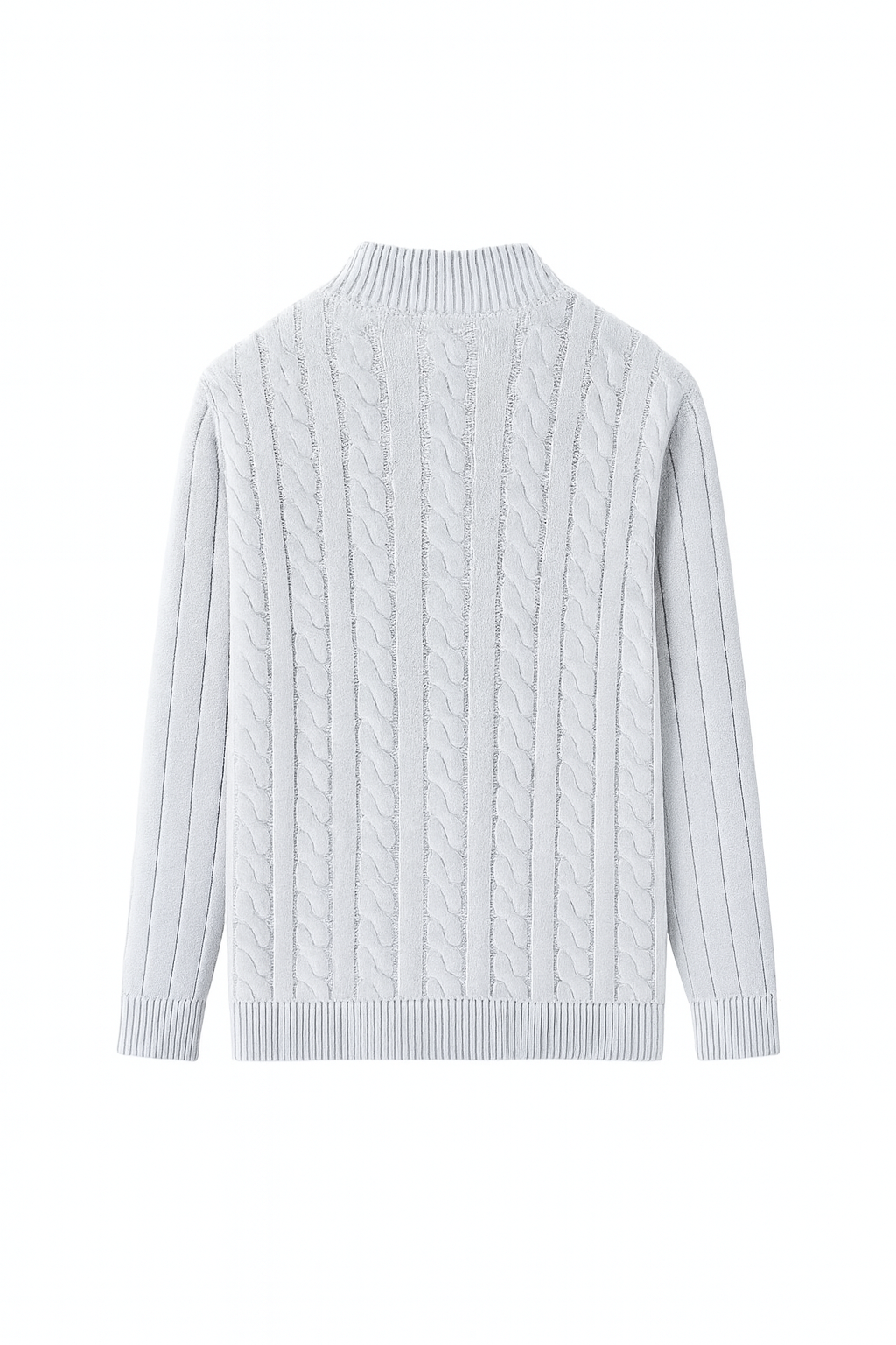 EASTON QUARTER-ZIP SWEATER – GRAY