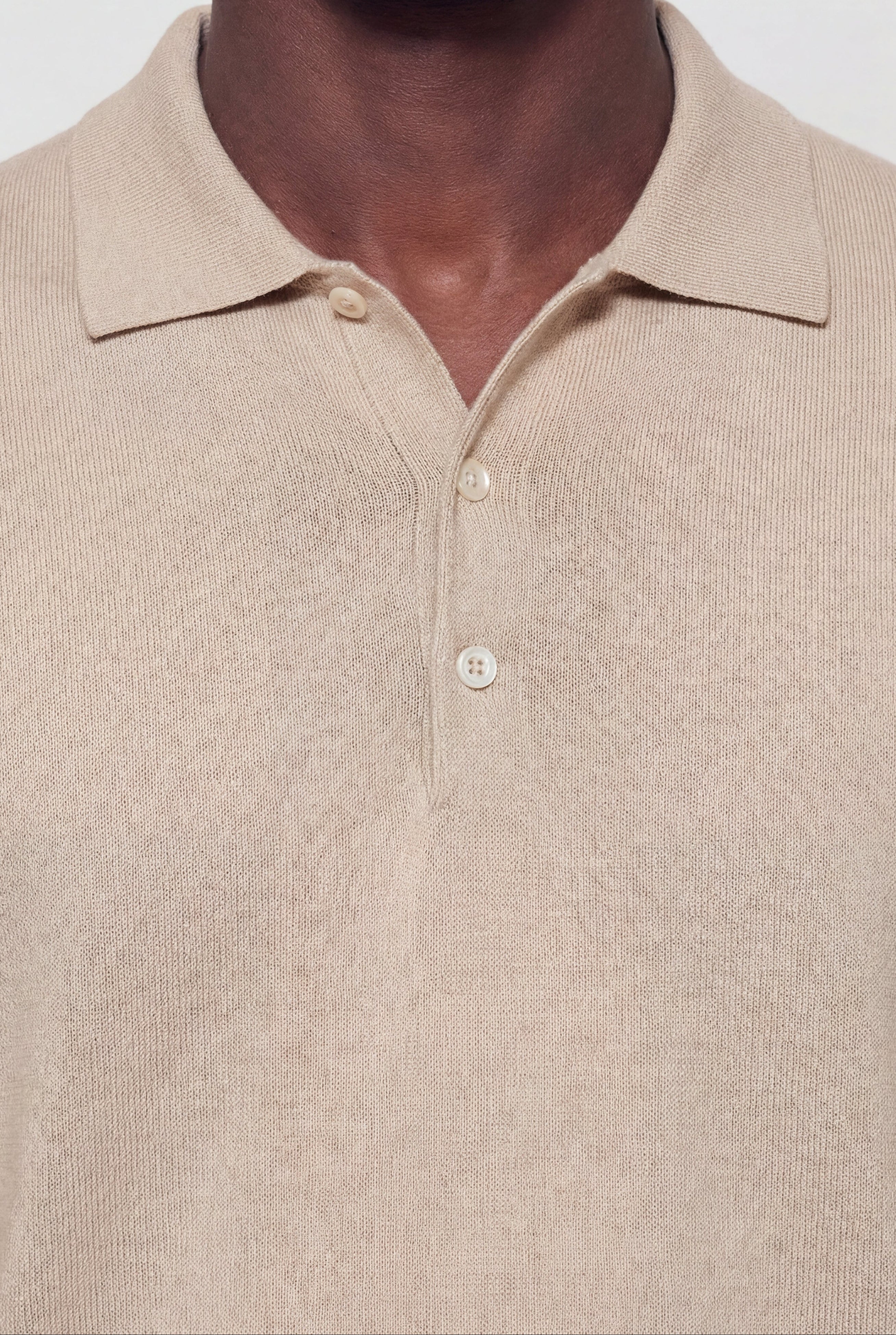 KALVITO KNIT POLO SHIRT - KHAKI