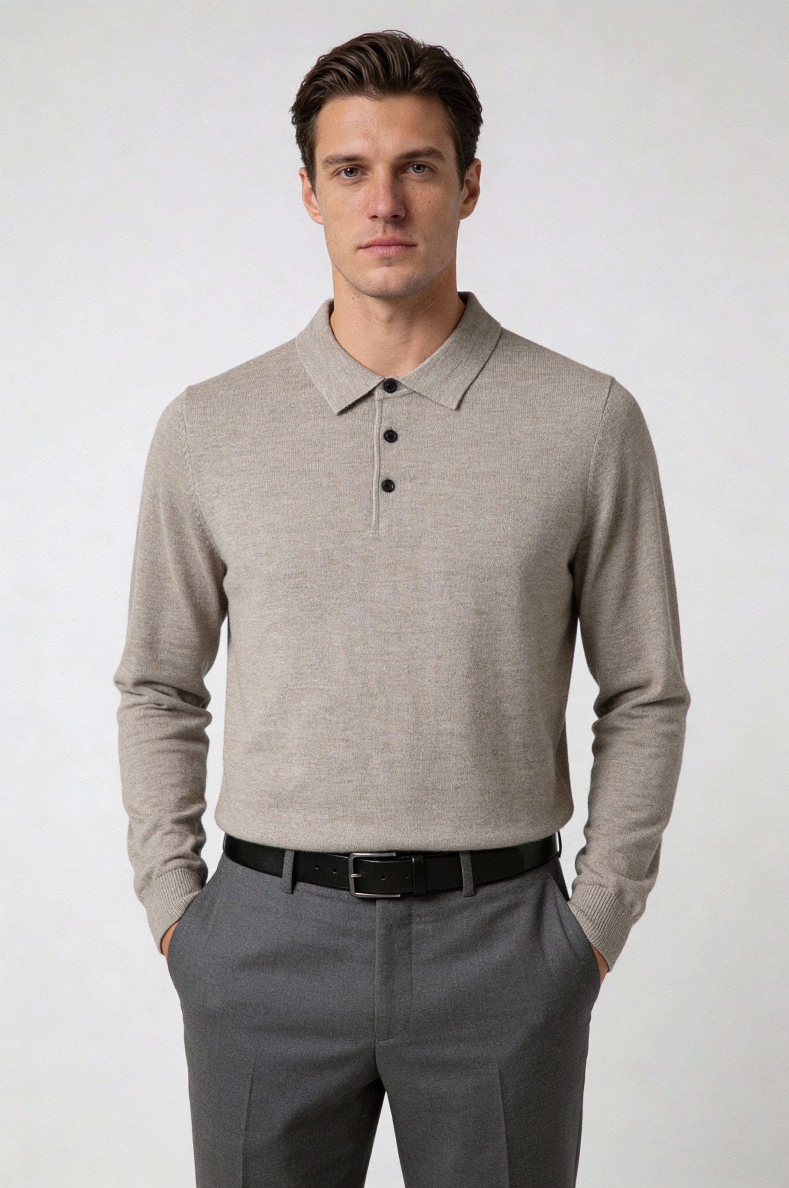 KARVEN KNIT PULLOVER – BEIGE
