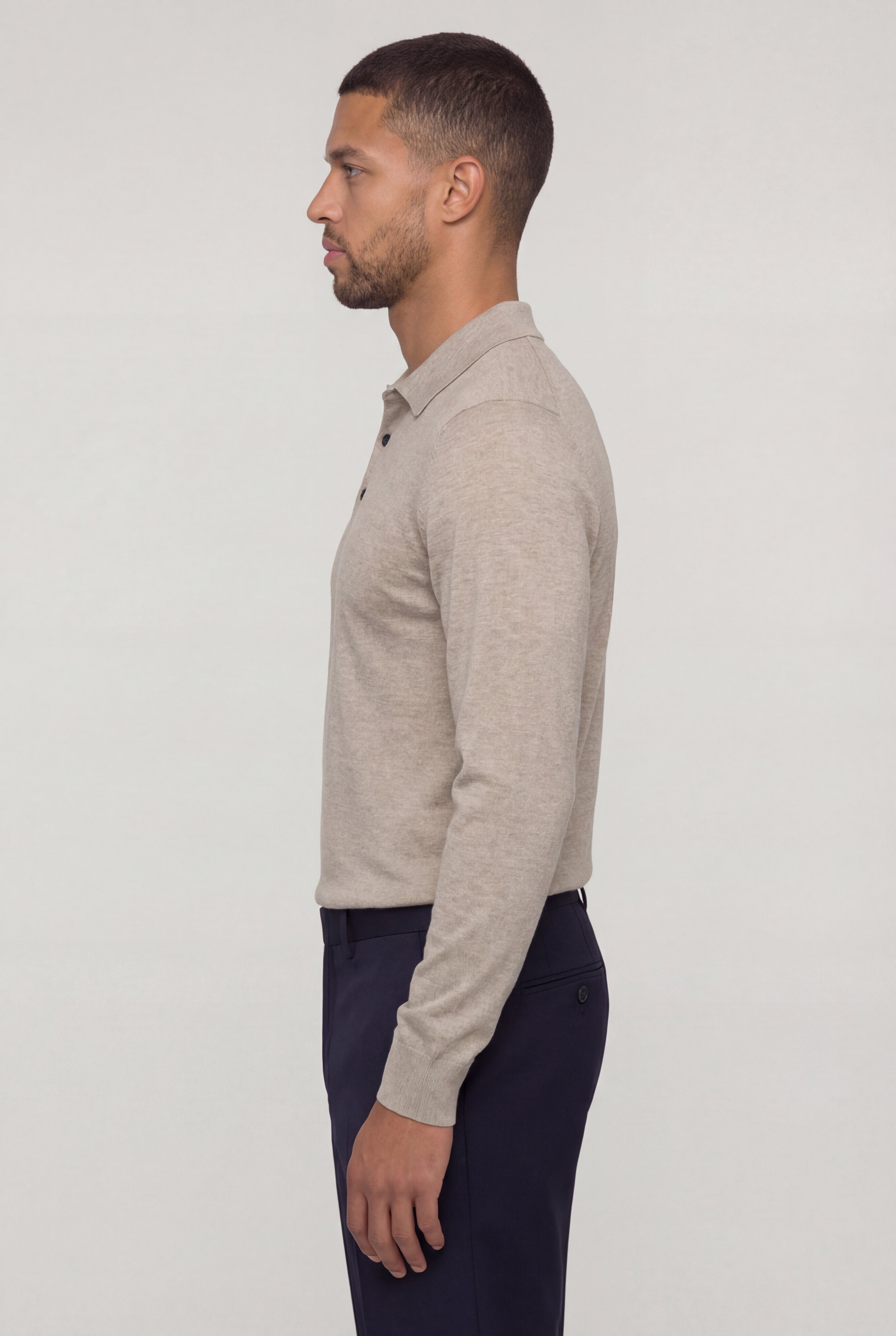KARVEN KNIT PULLOVER – BEIGE