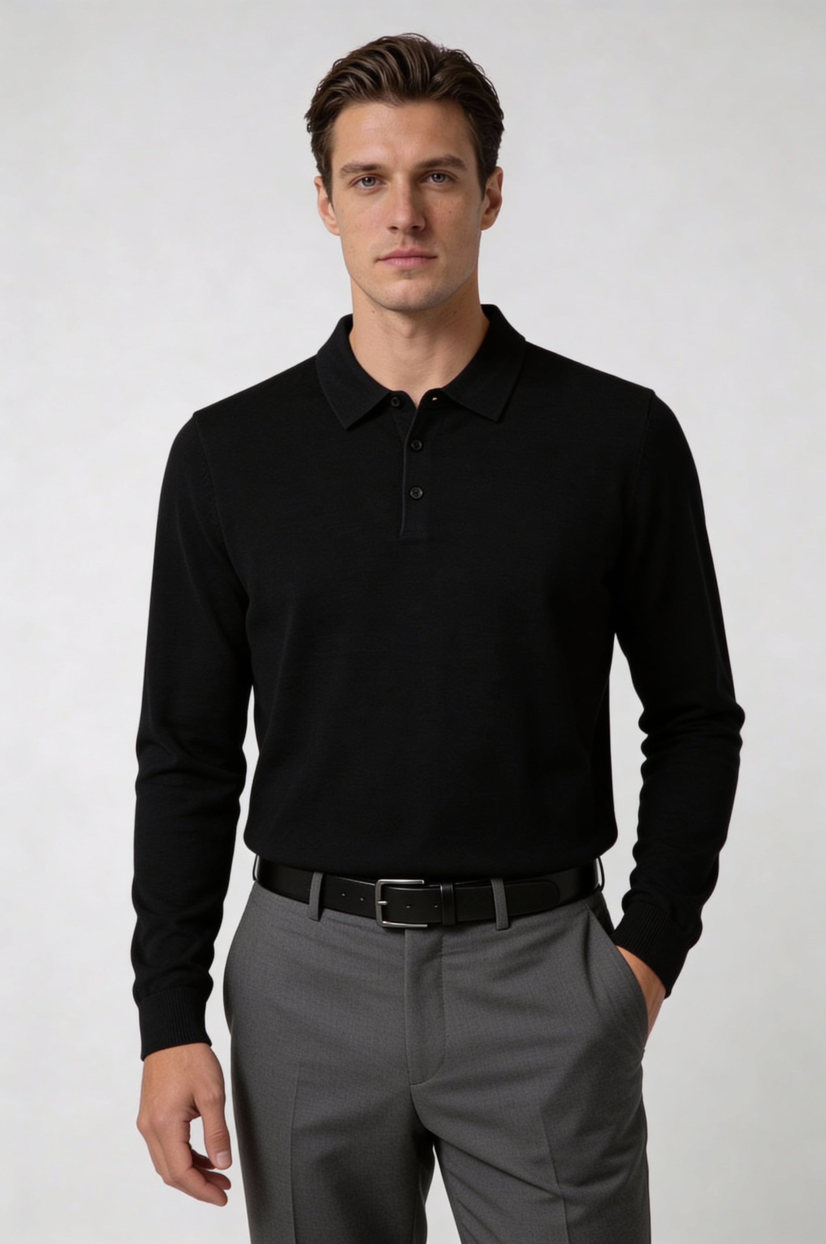 KARVEN KNIT PULLOVER – BLACK