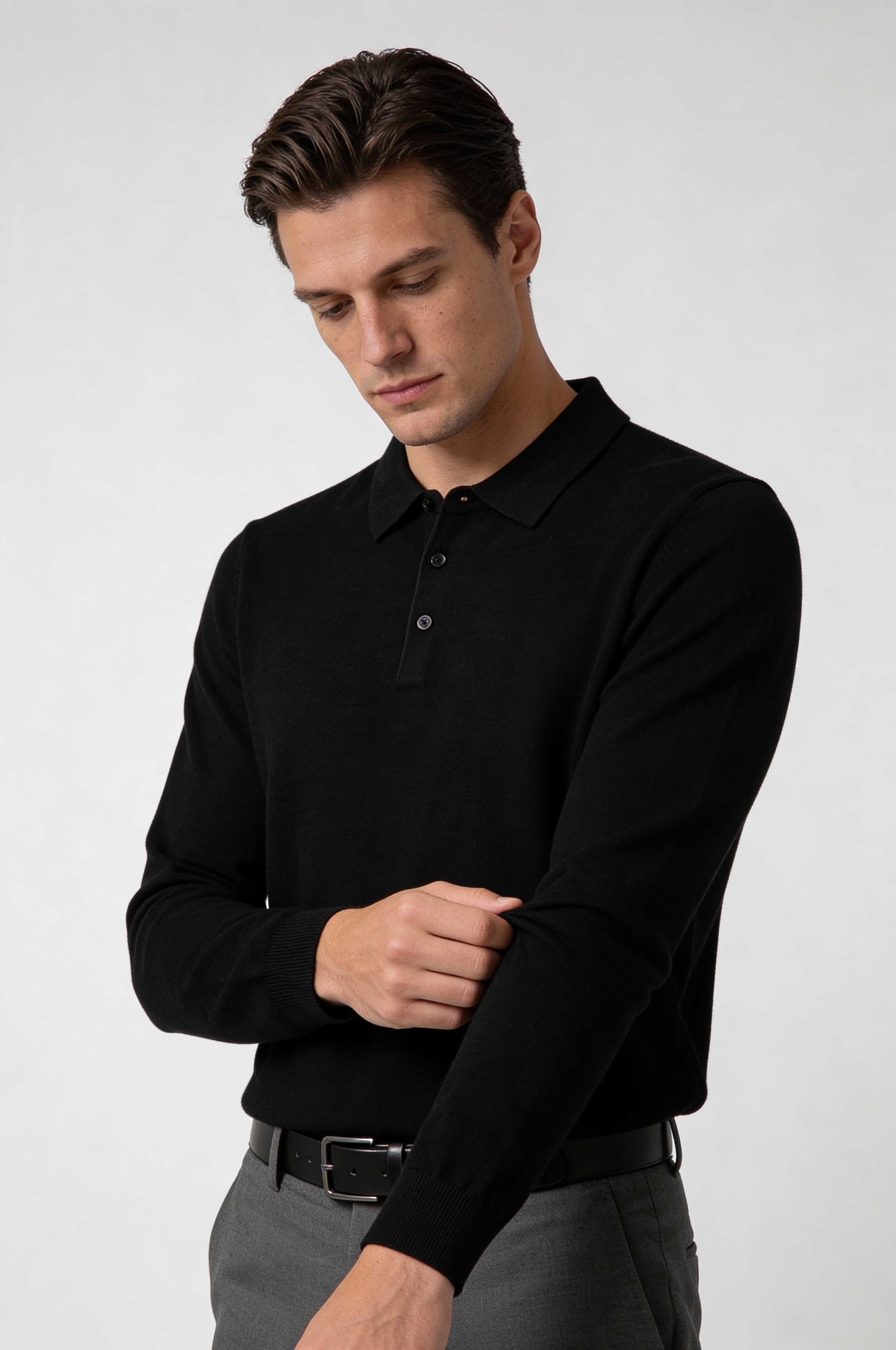 KARVEN KNIT PULLOVER – BLACK