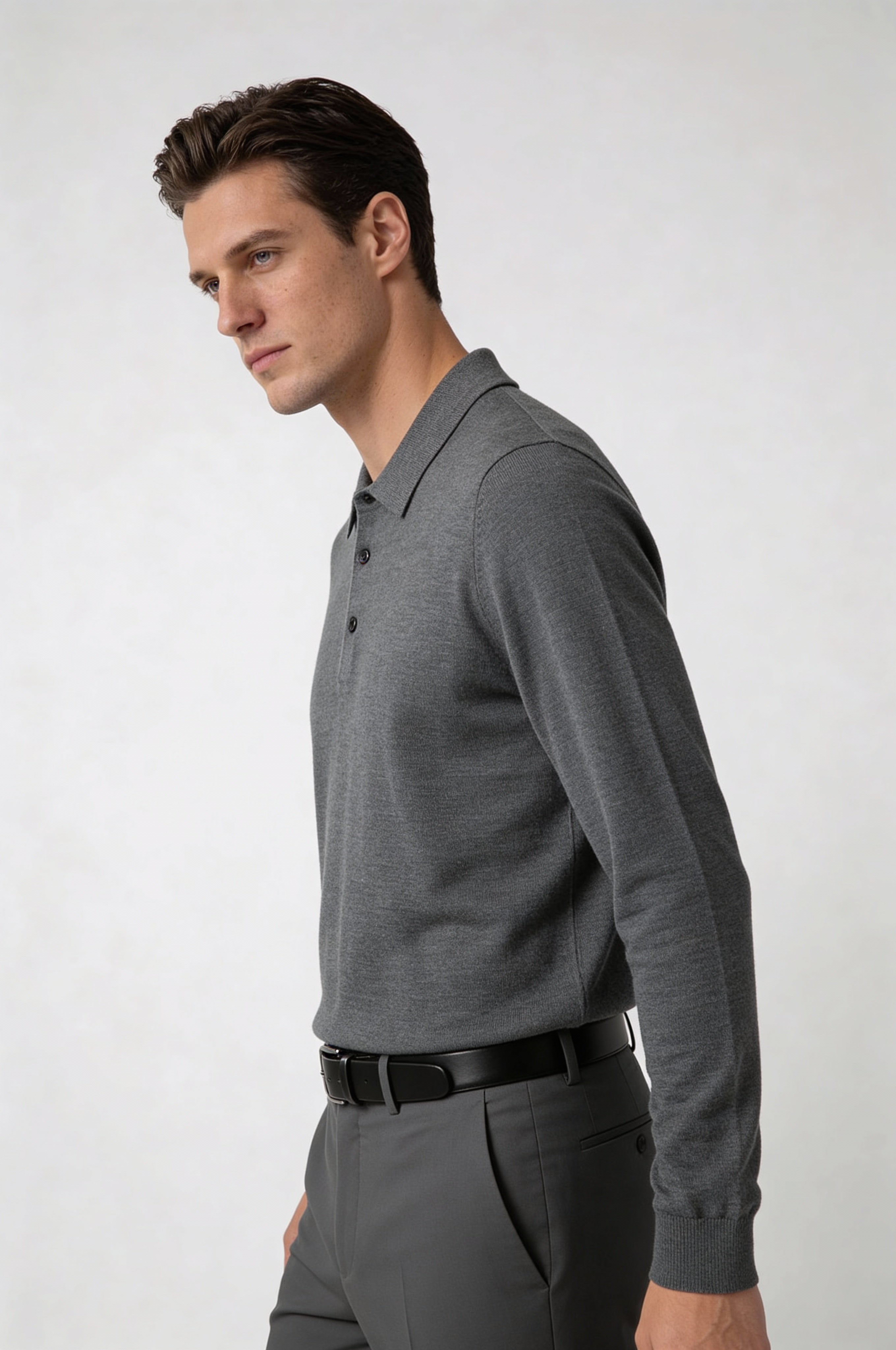 KARVEN KNIT PULLOVER – GRAY