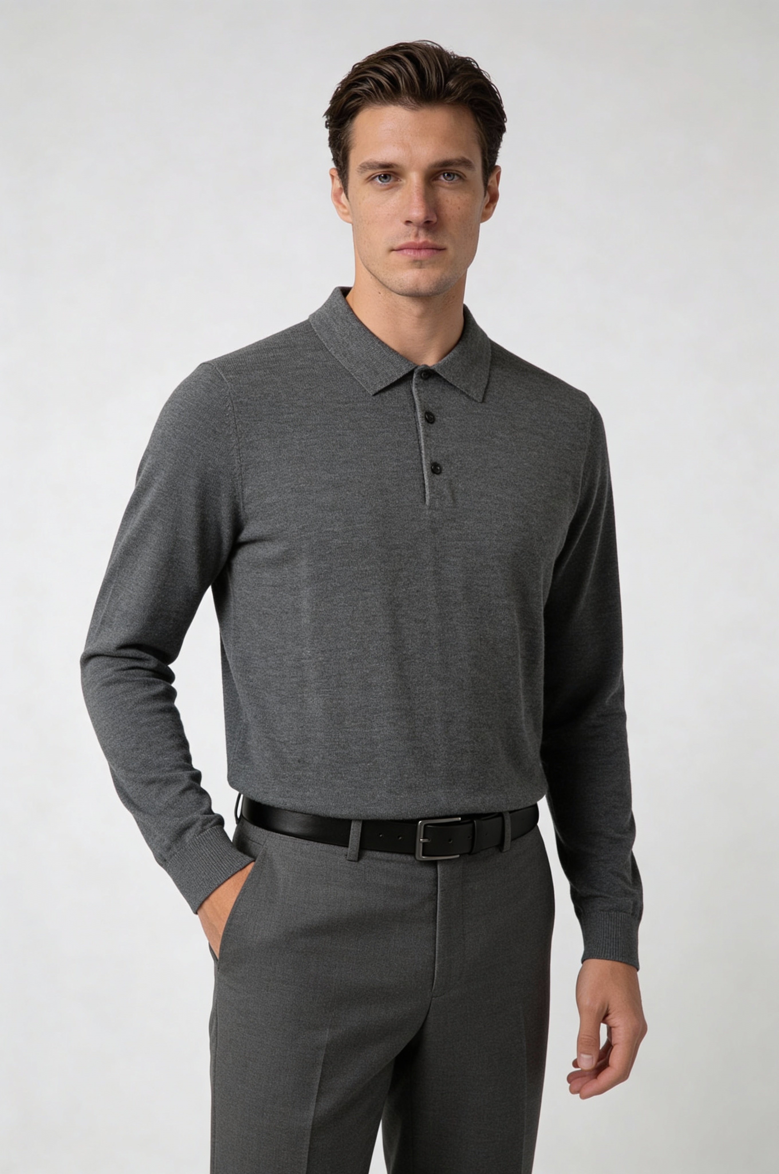 KARVEN KNIT PULLOVER – GRAY