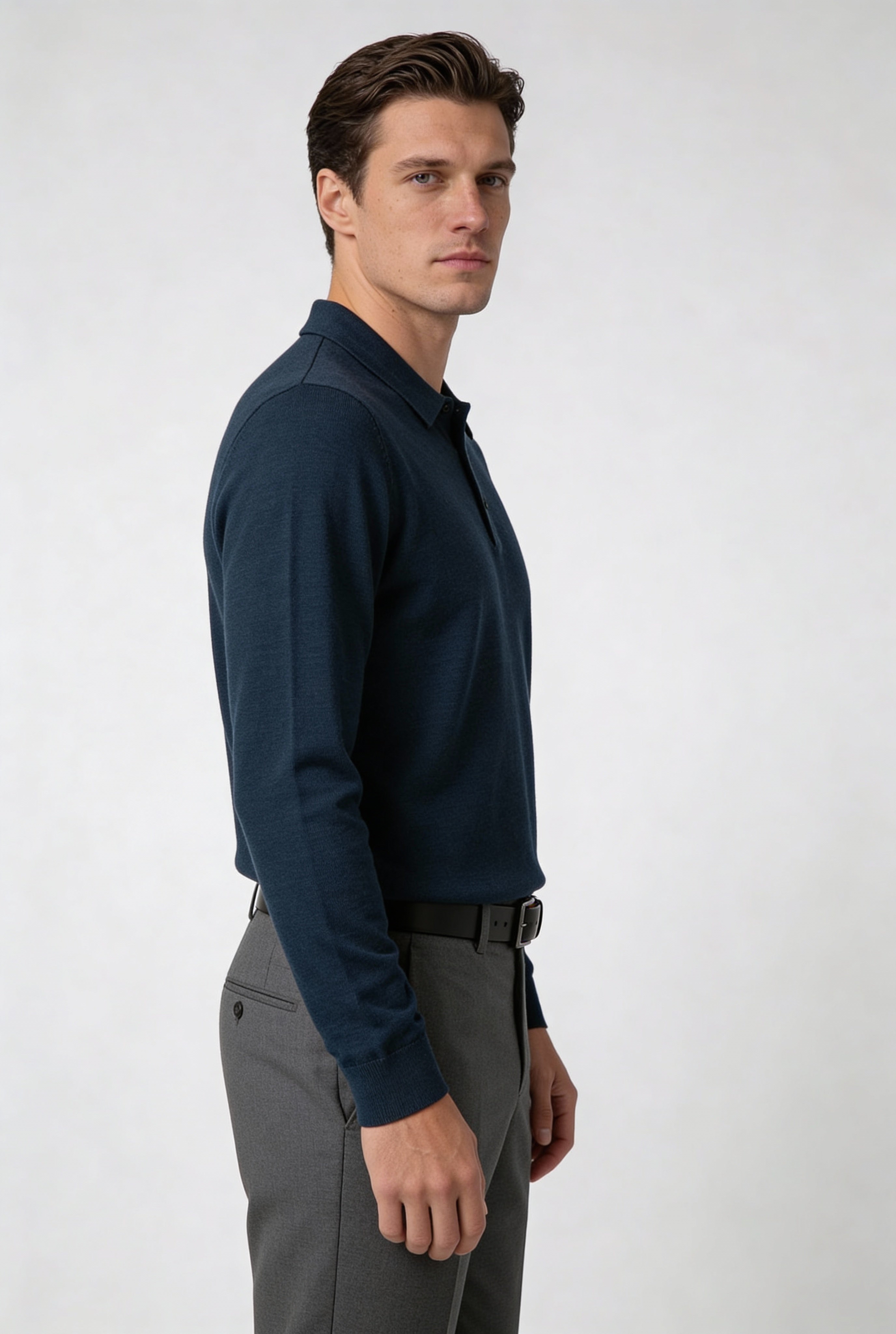 KARVEN KNIT PULLOVER – NAVY