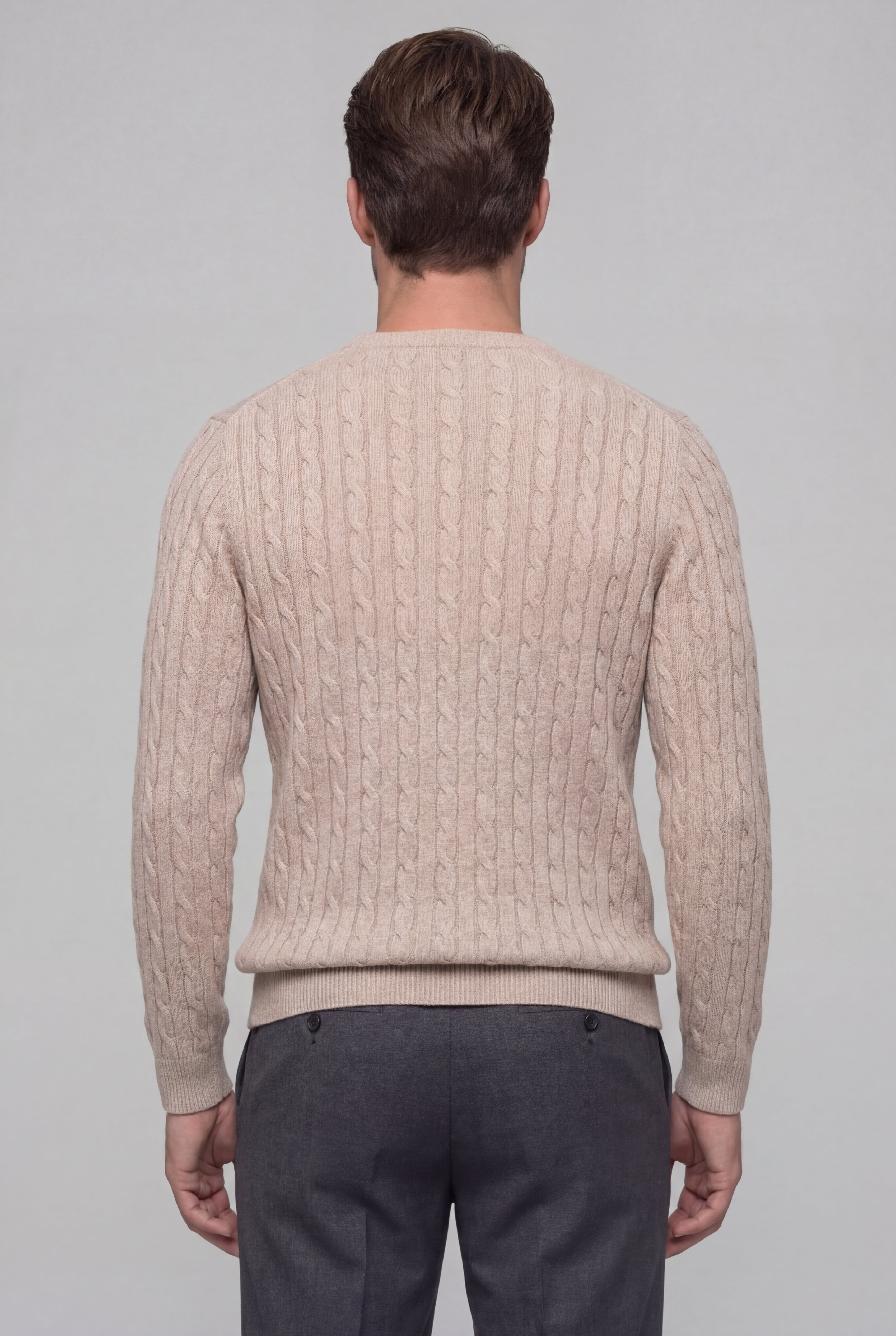 KELVORN WOOL BLEND SWEATER – BEIGE