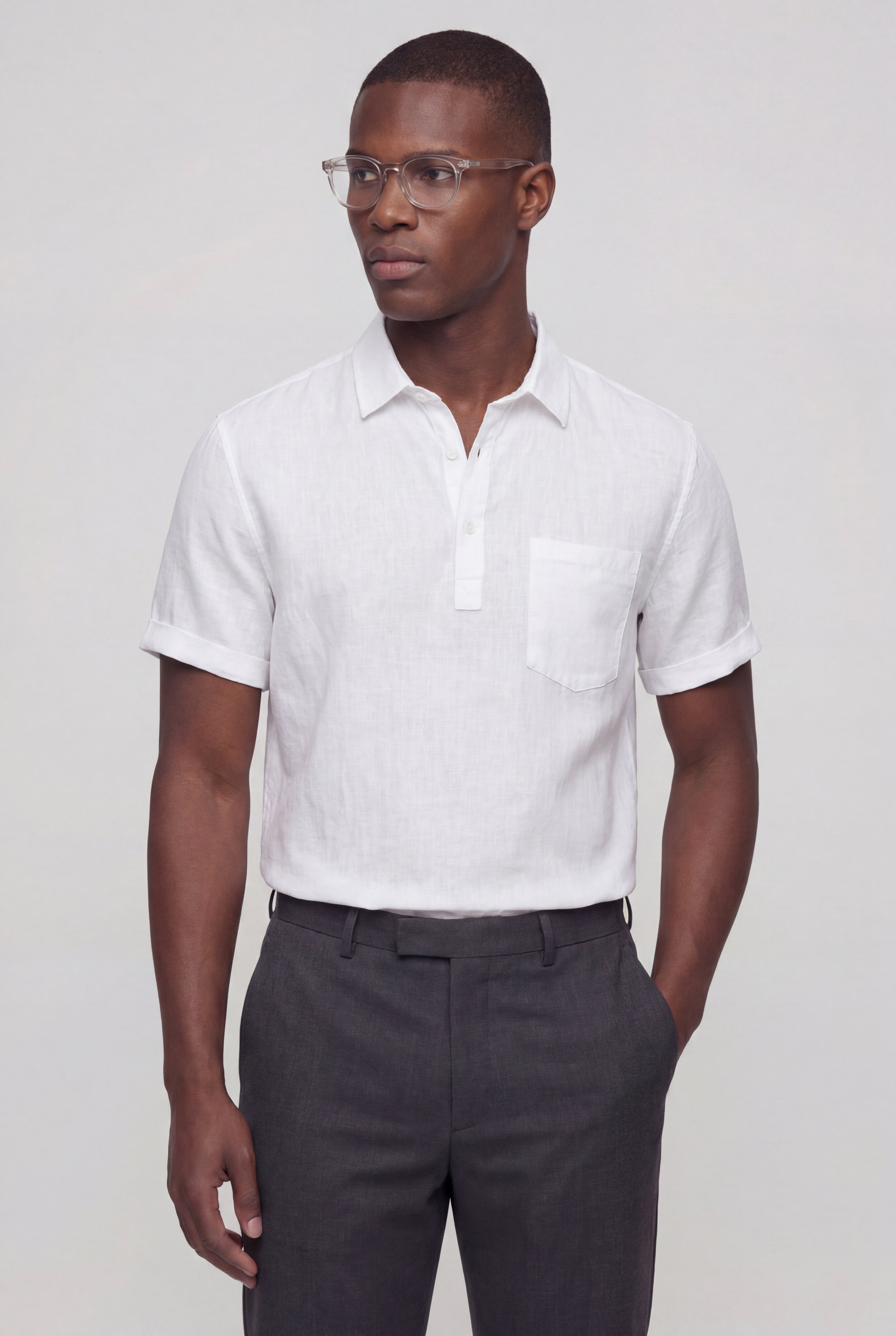 KRYNDEL LINEN SHIRT – WHITE