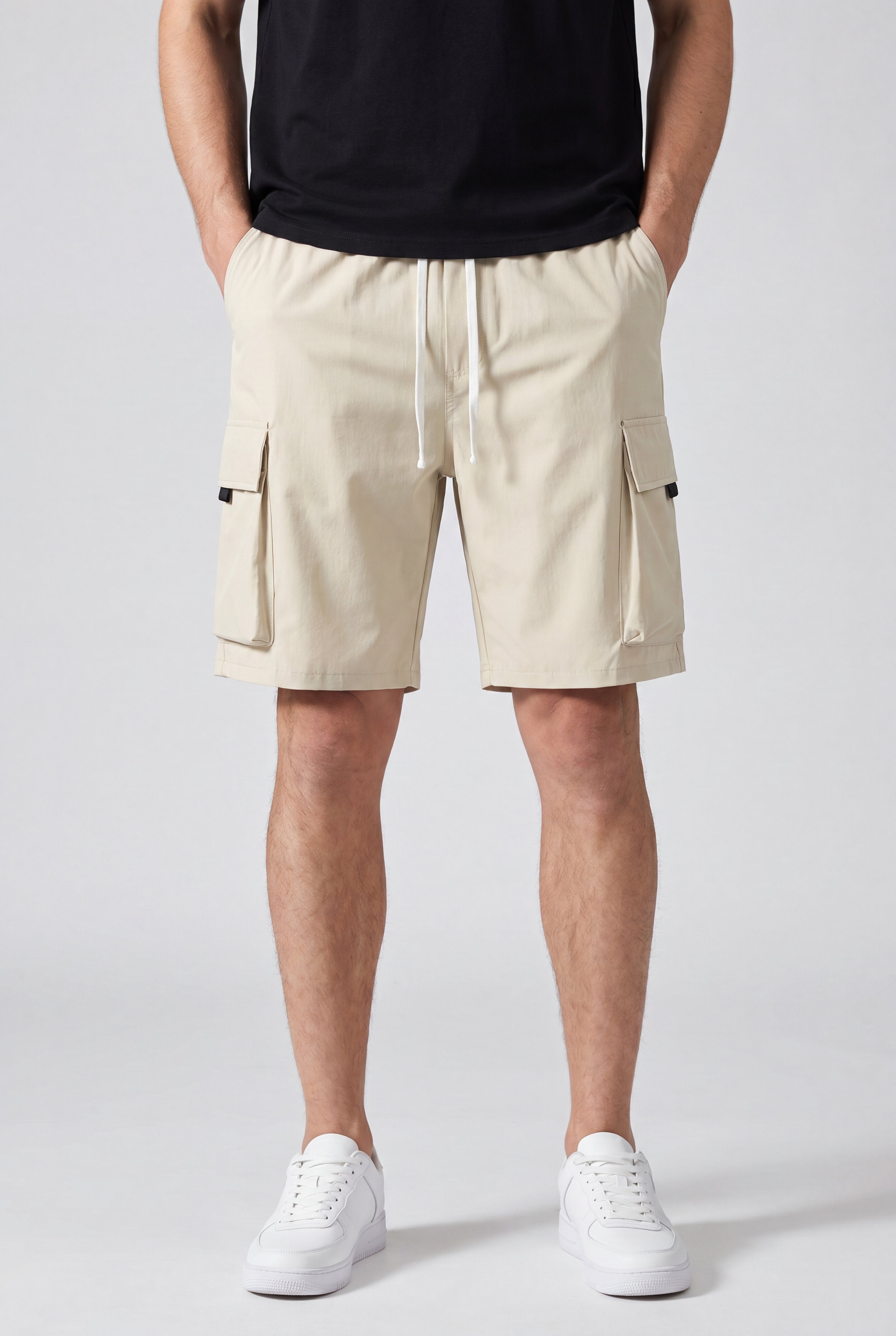 KYNTRAX CARGO SHORTS – KHAKI