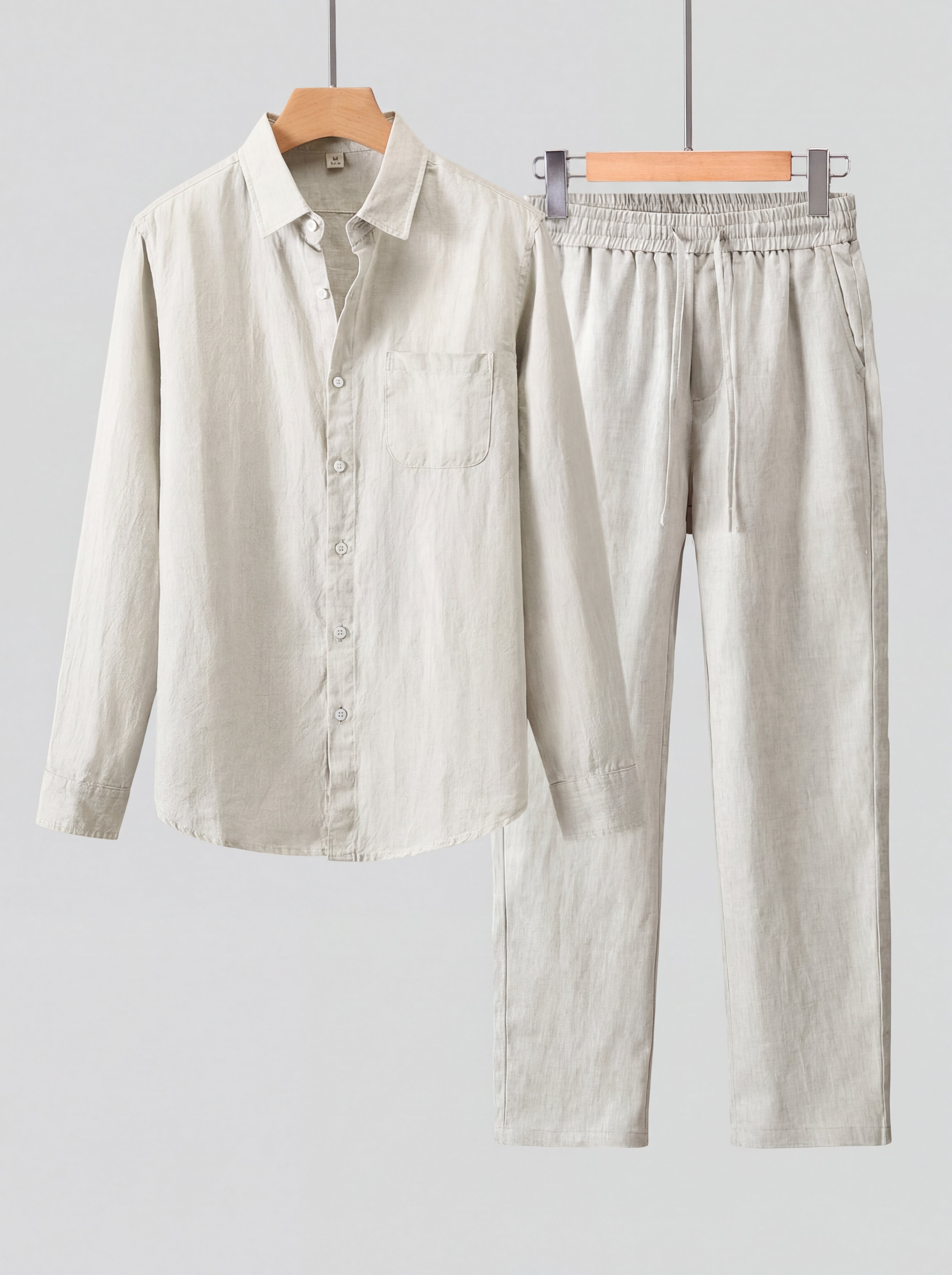 LENTARO LINEN COMBO - BEIGE