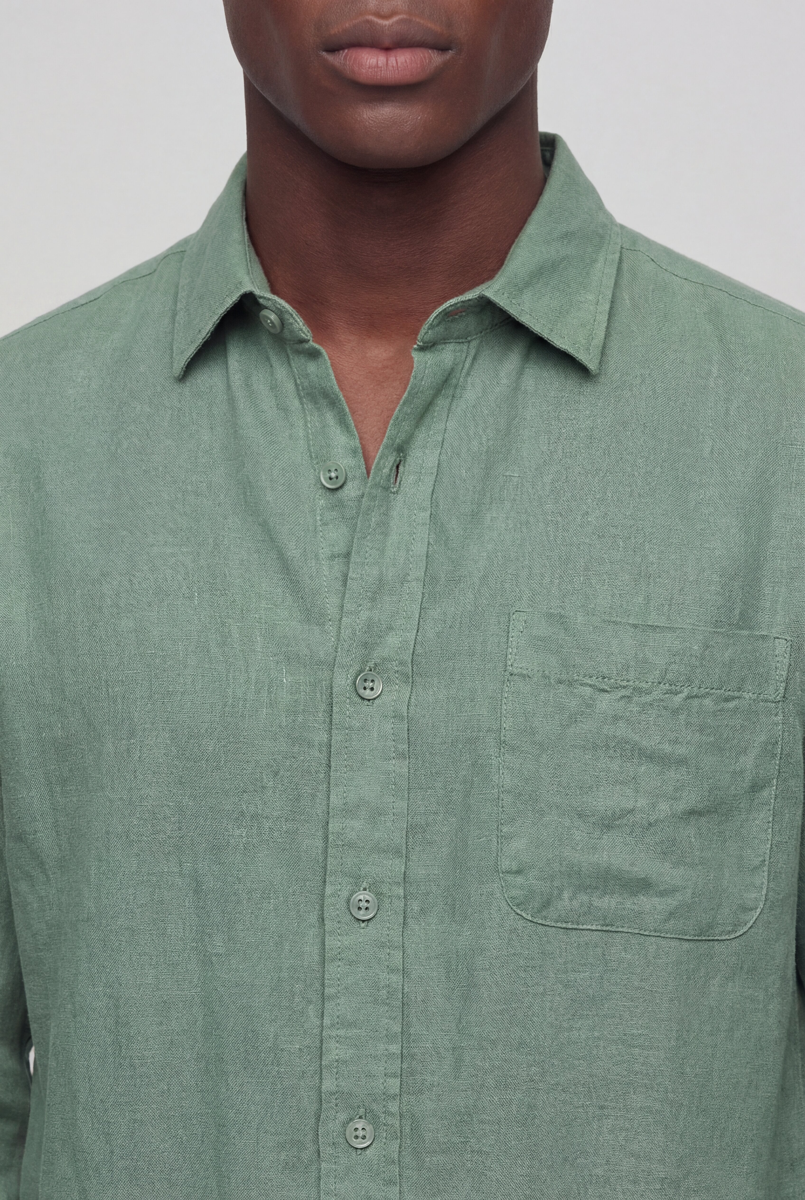 LENTARO LINEN COMBO - GREEN