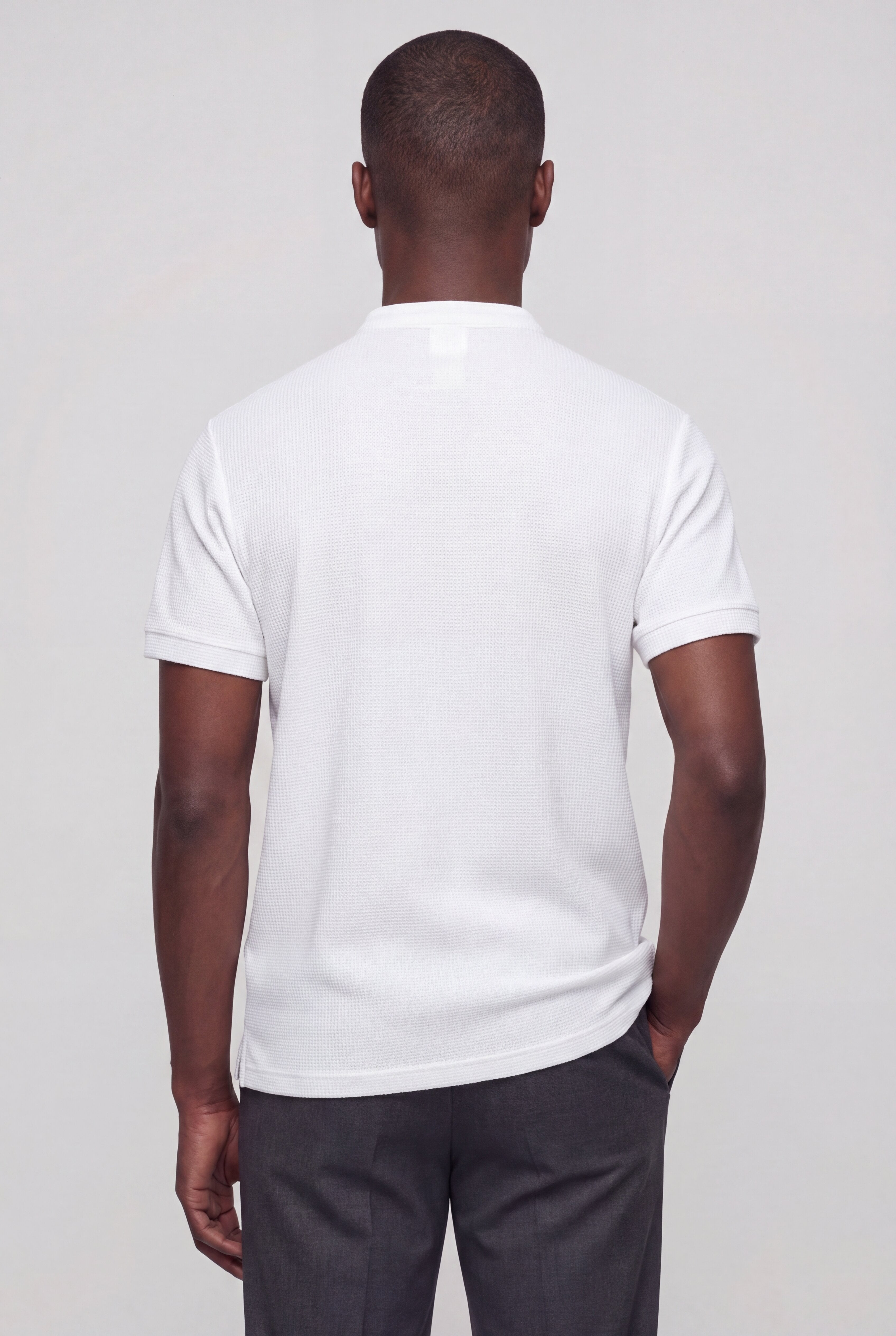 LOMZ HENLEY TEE – WHITE