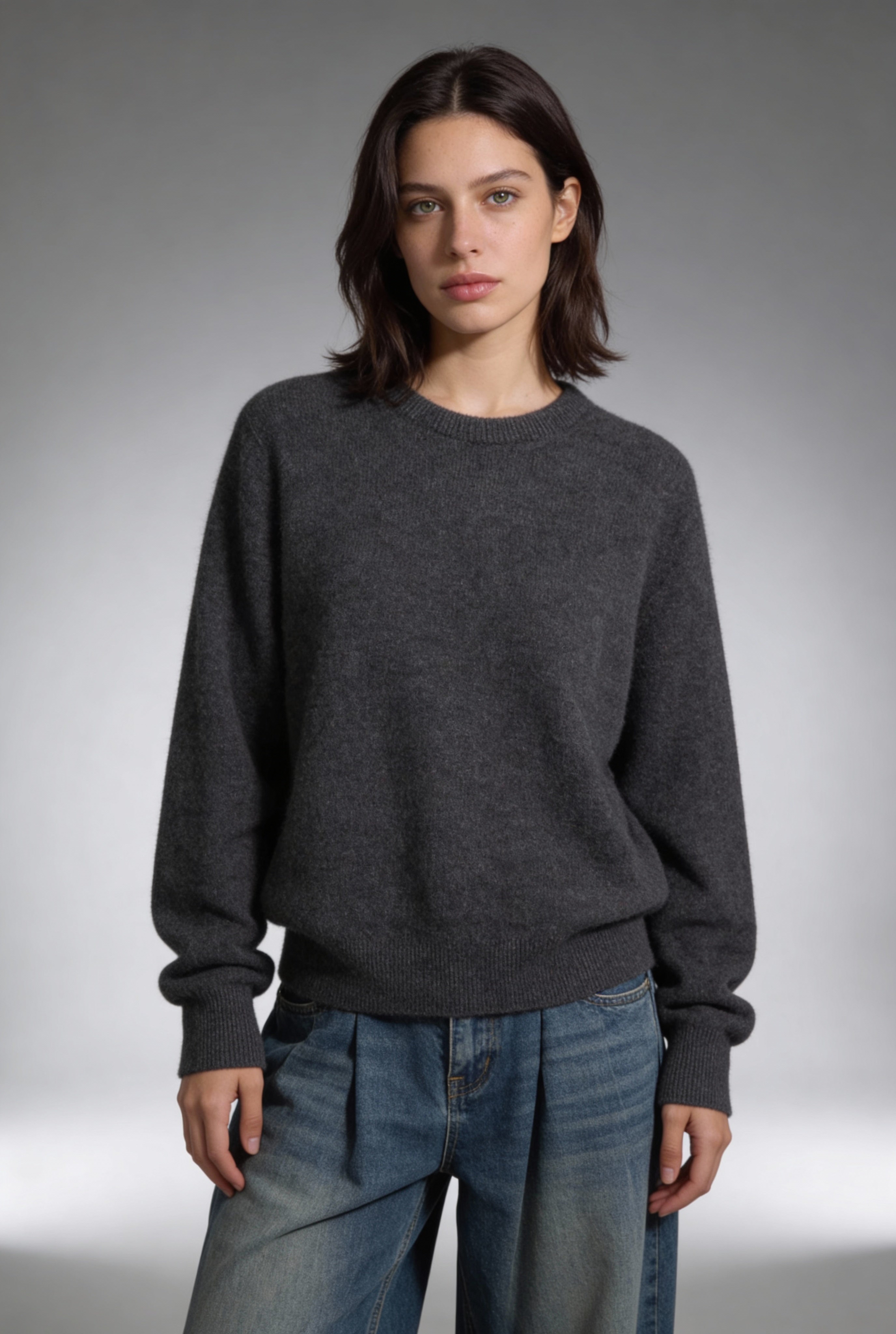 Merinova Wool Sweater – Dark Gray