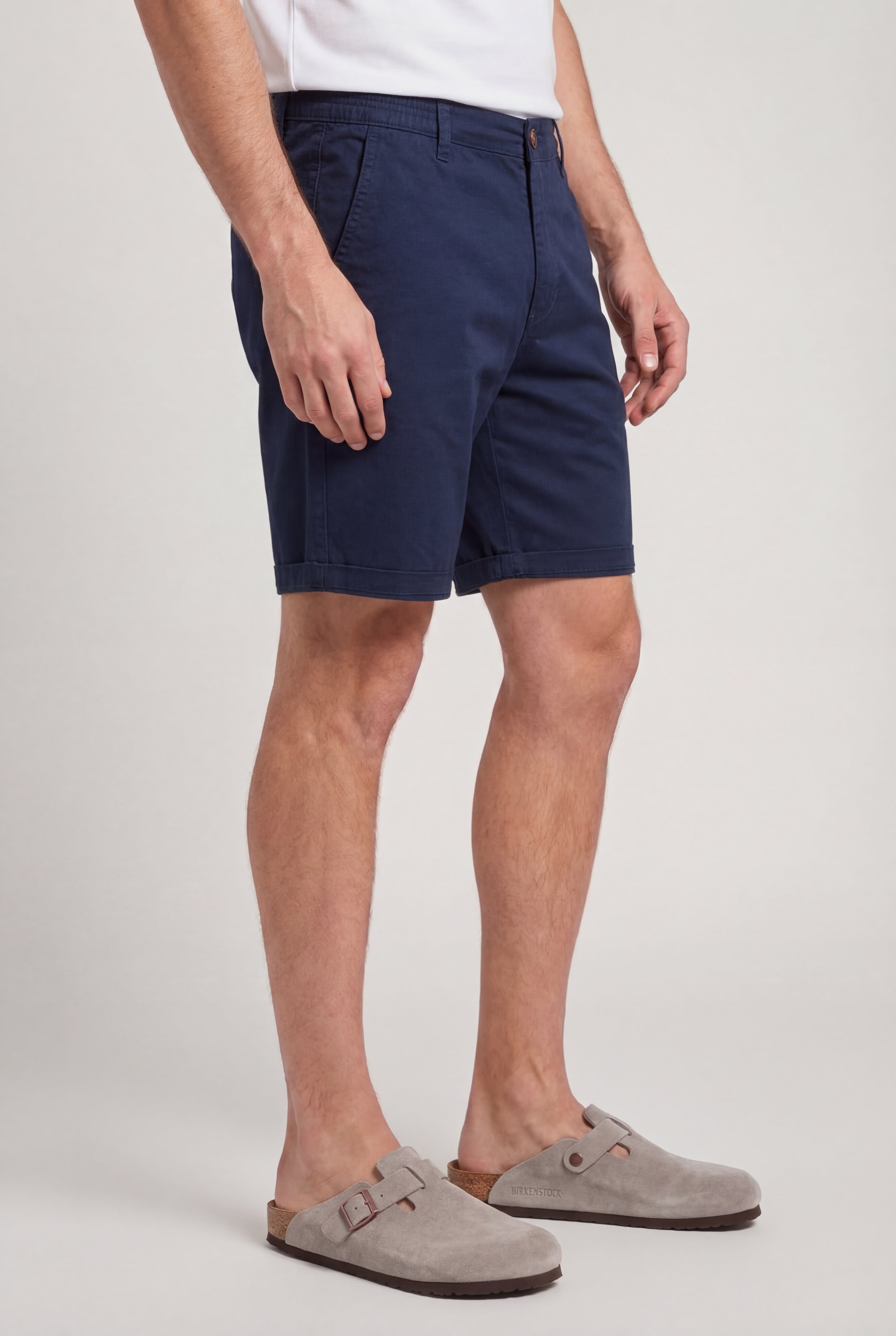 NOVARO COTTON CHINO SHORTS – NAVY