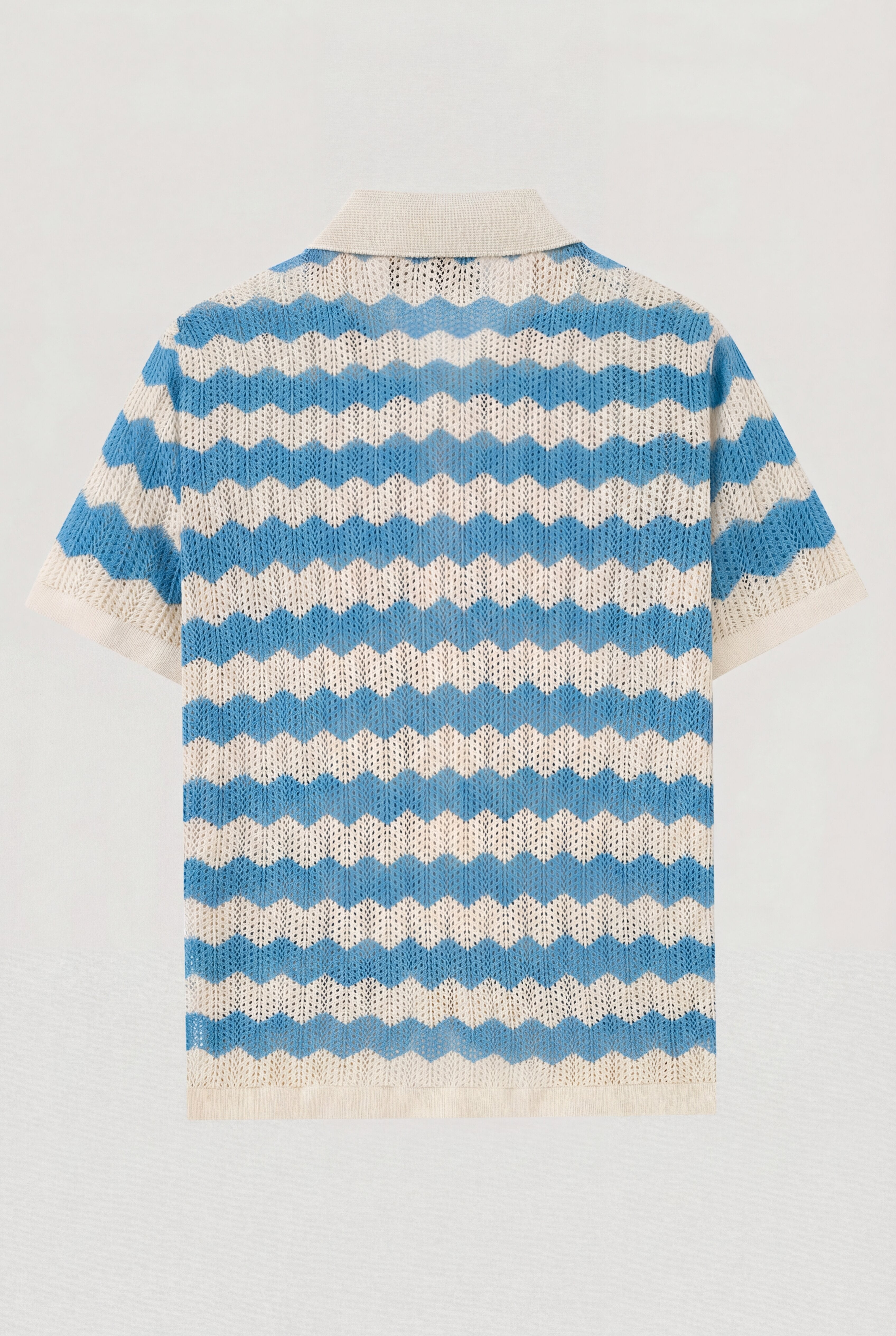 ORLAVEN KNIT POLO SHIRT – BLUE