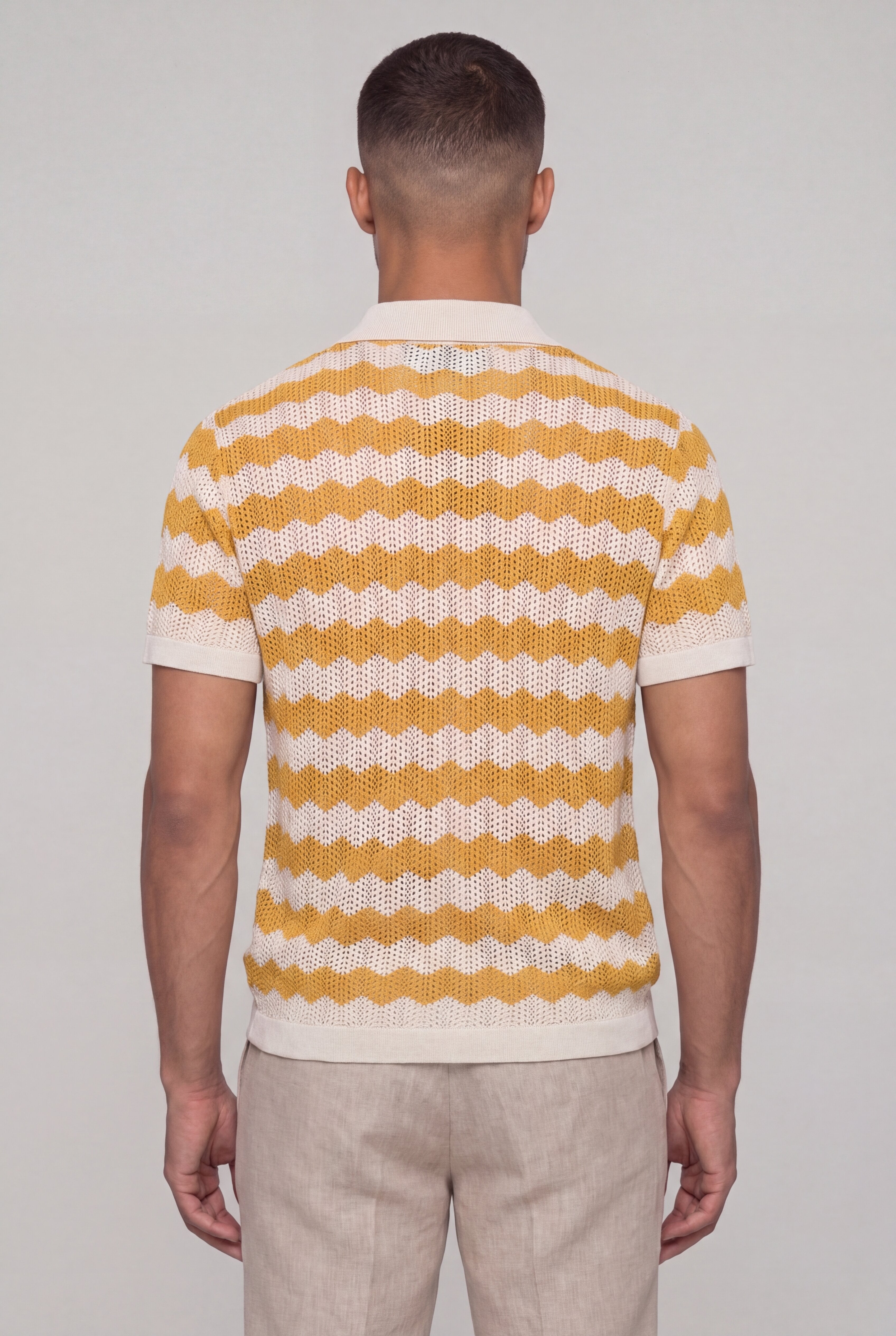 ORLAVEN KNIT POLO SHIRT – YELLOW