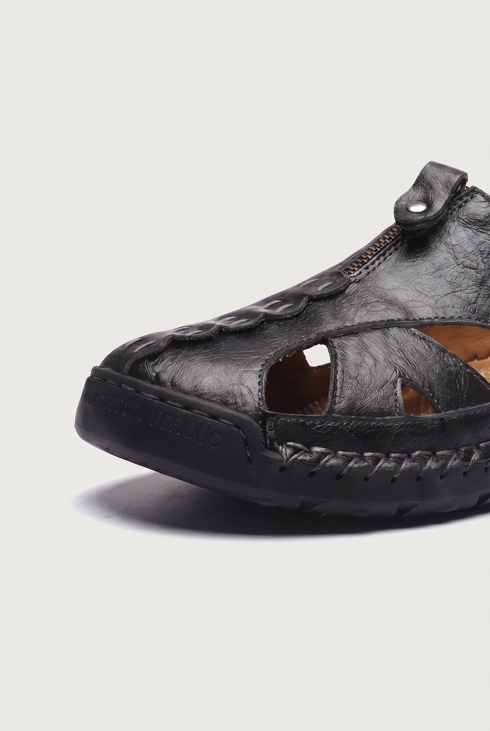 ORVANO CASUAL SANDALS – BLACK