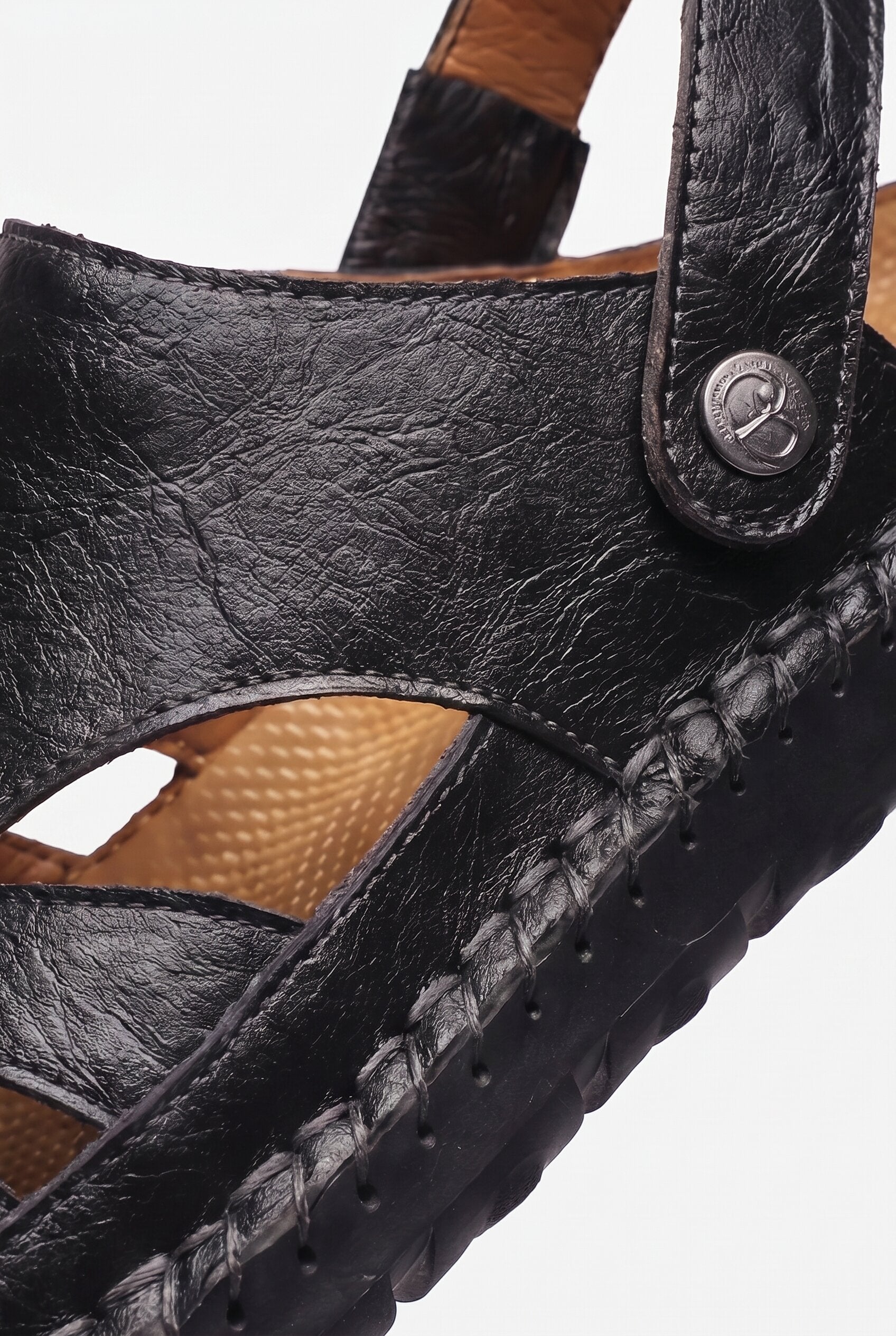 ORVANO CASUAL SANDALS – BLACK