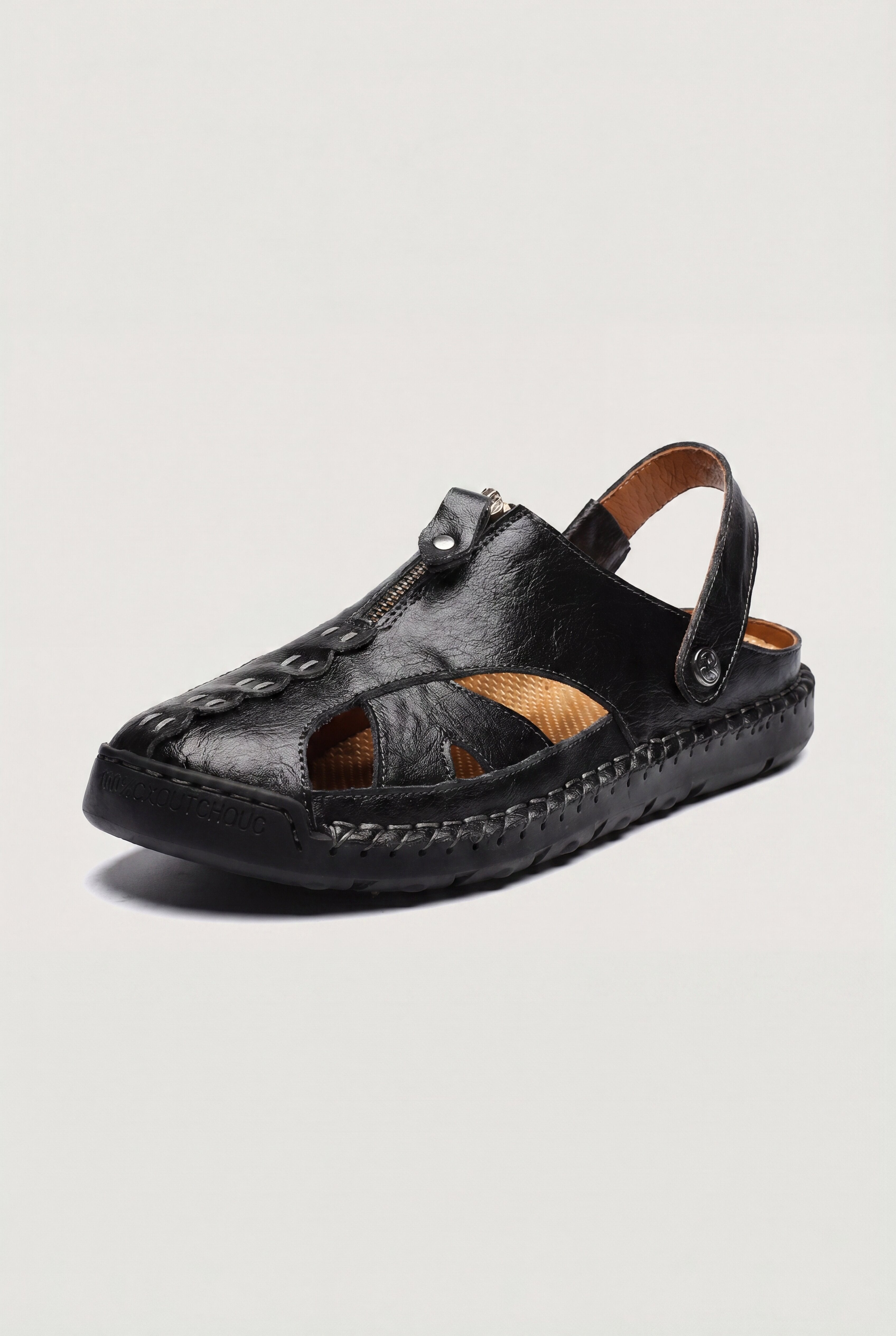 ORVANO CASUAL SANDALS – BLACK