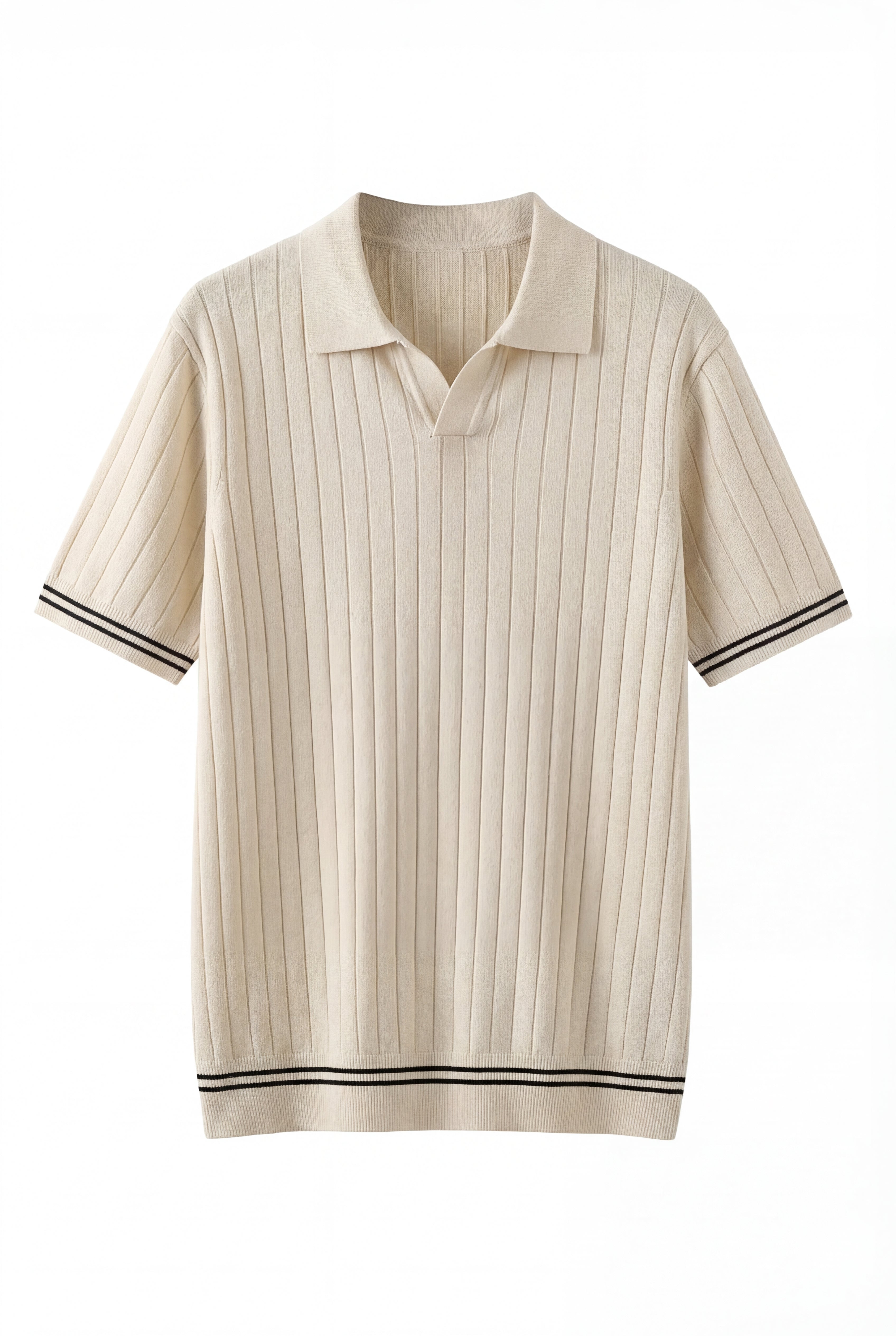 ORVAYNE KNIT POLO SHIRT – BEIGE