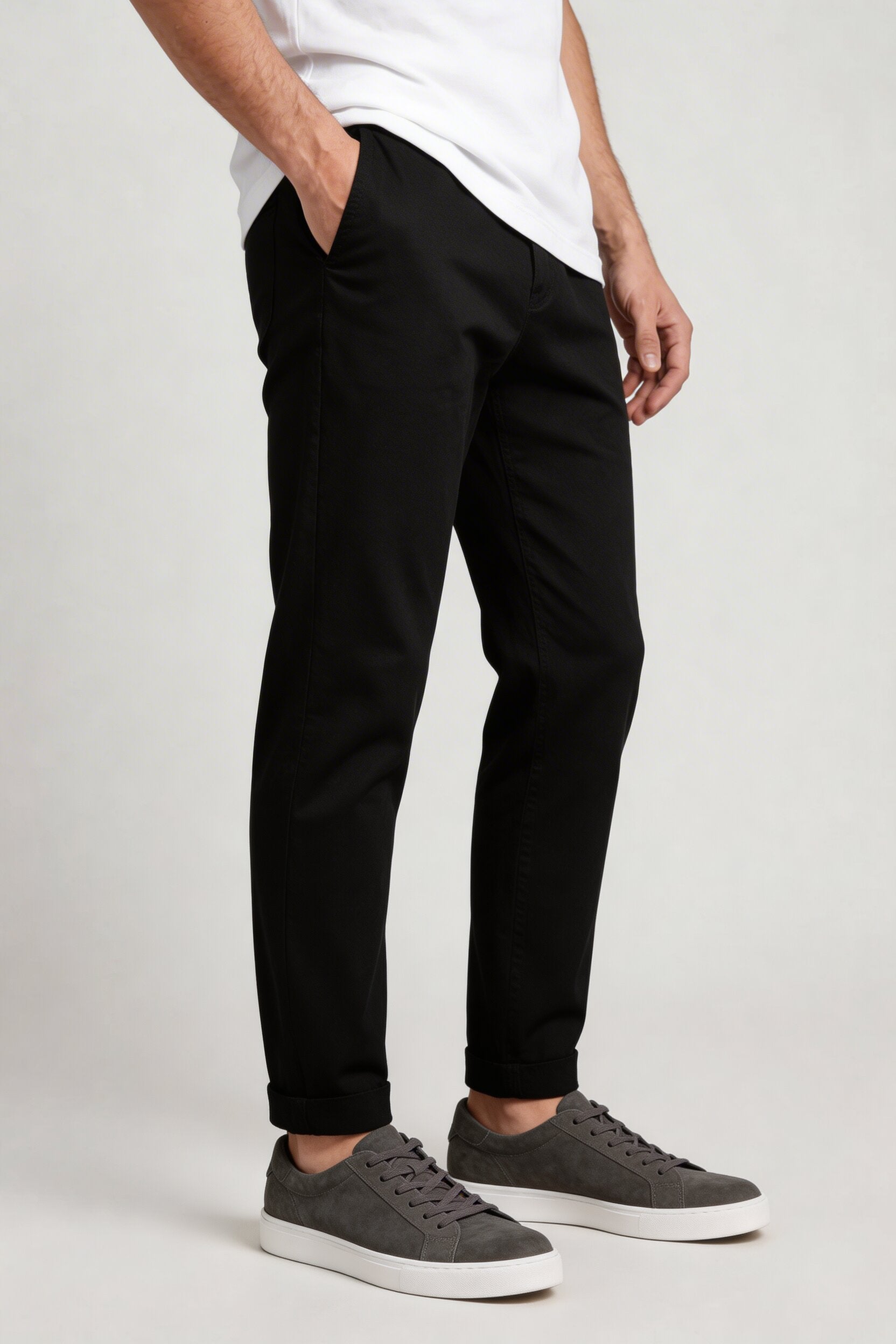 RELVIN HARLAN CASUAL PANTS – BLACK