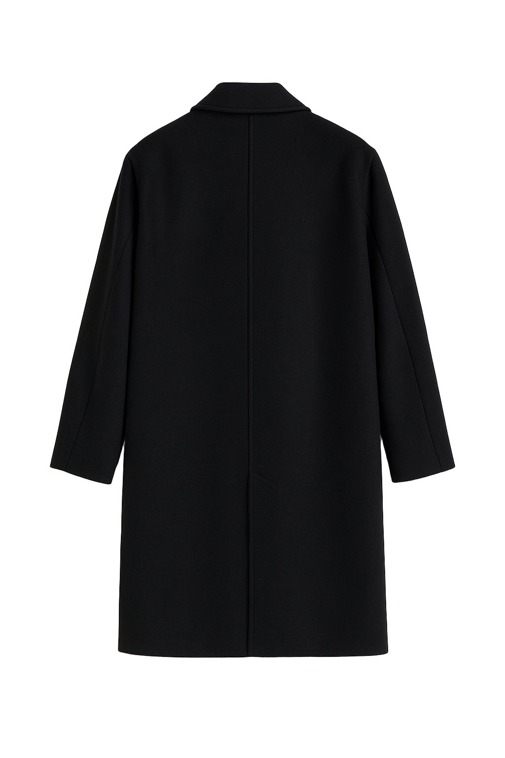 RAVENTON WOOL-BLEND COAT - BLACK