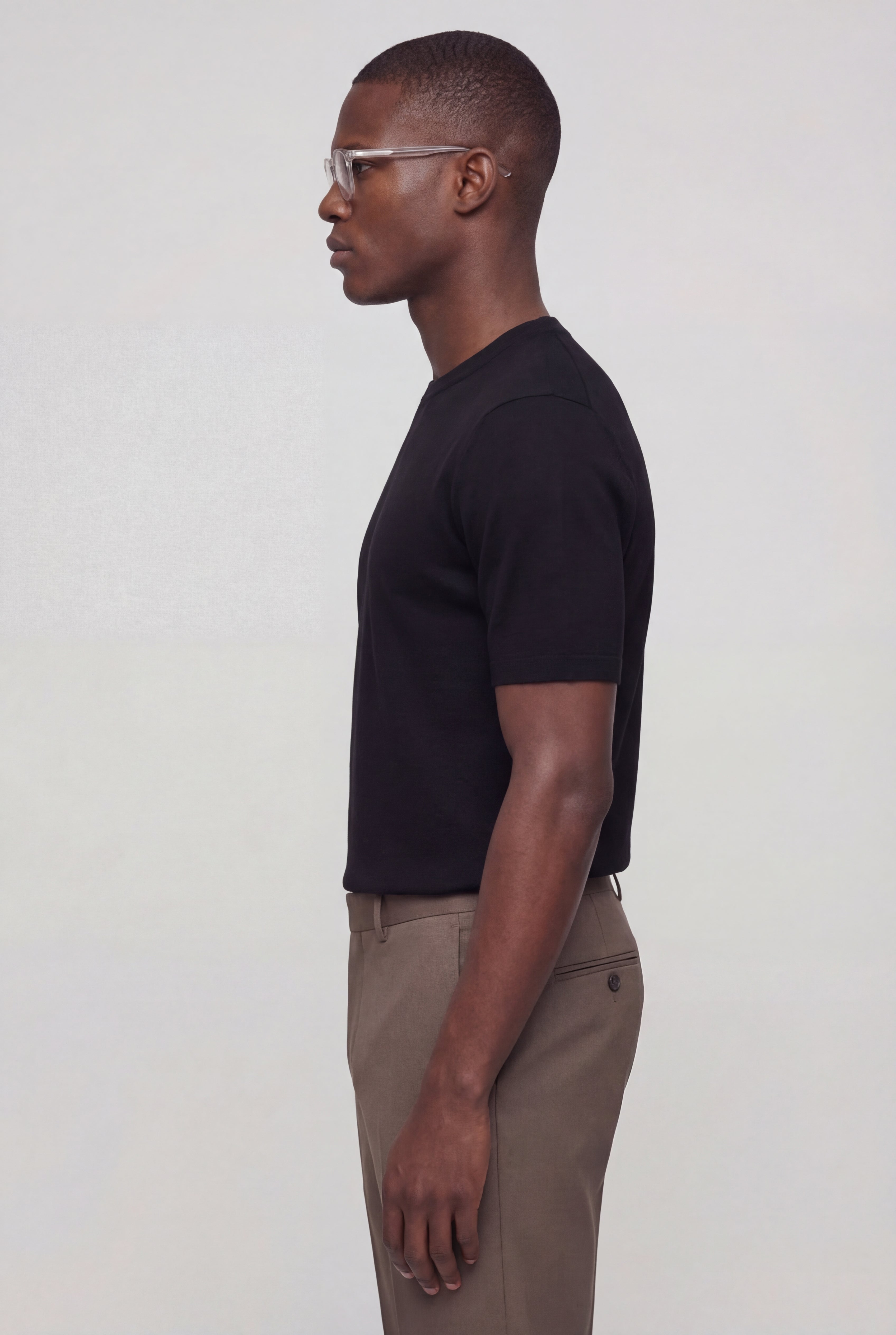 SOLEN KNIT TEE – BLACK